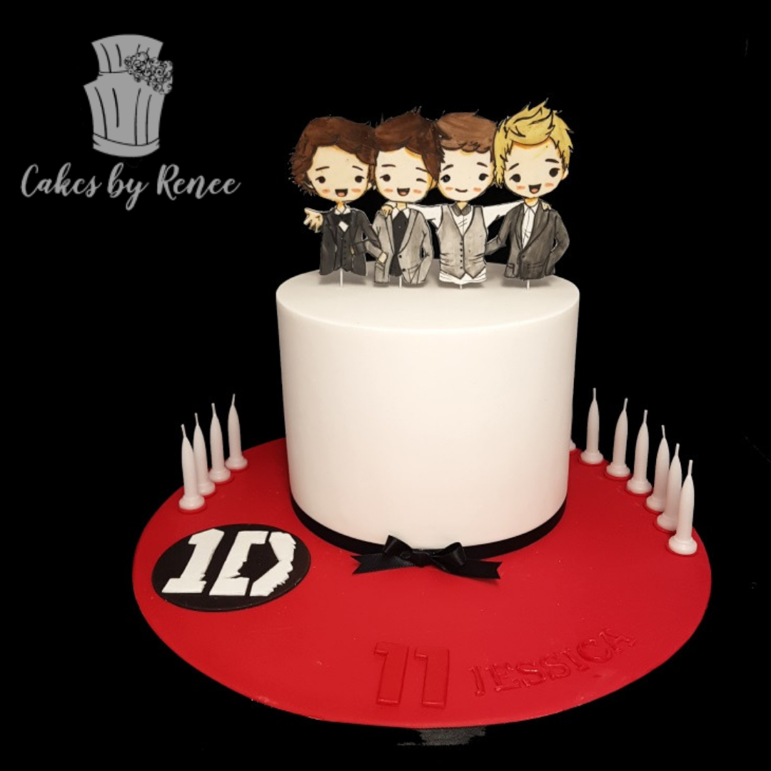 1 Direction music band cake hand painted cake