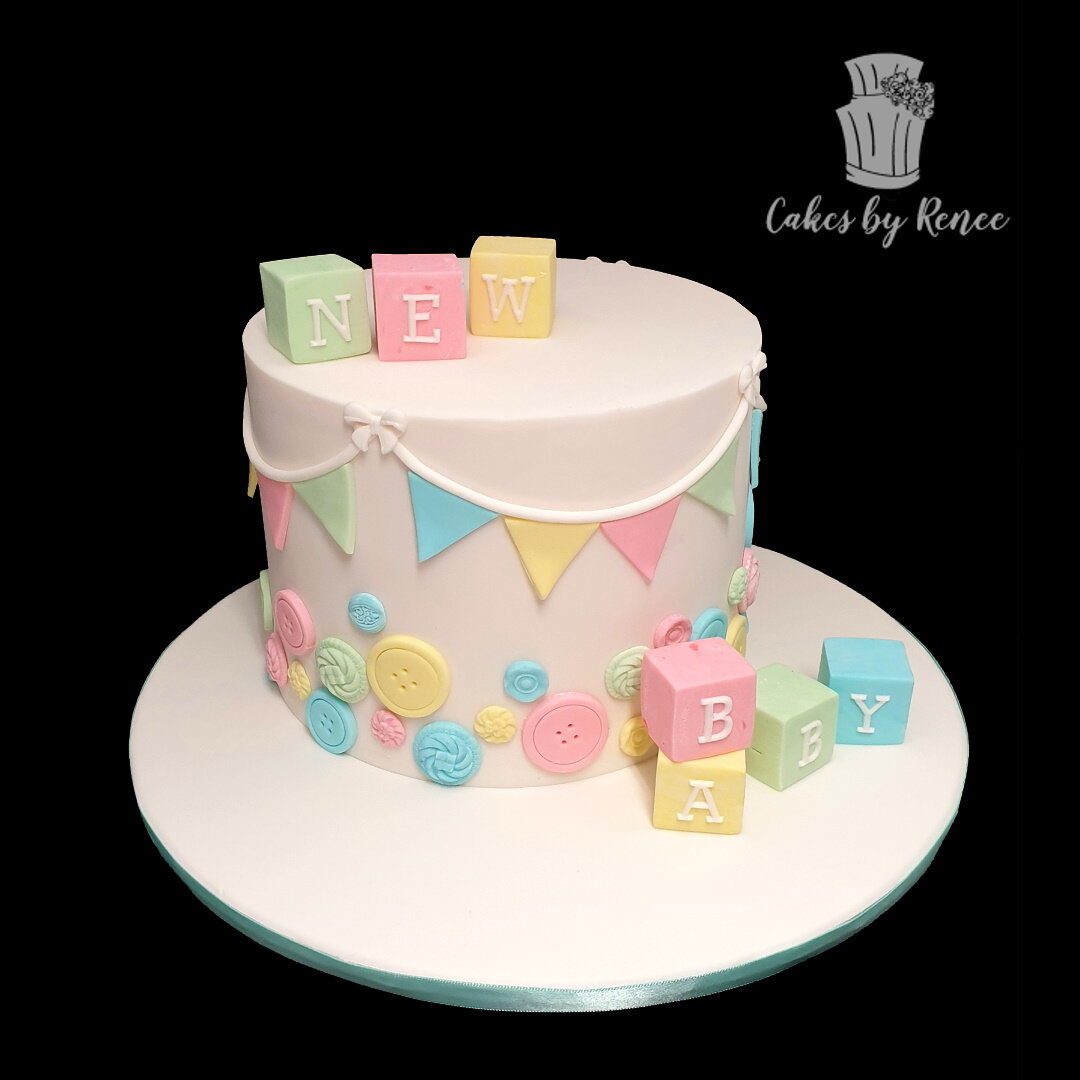 Baby Shower reveal cake girl or boy