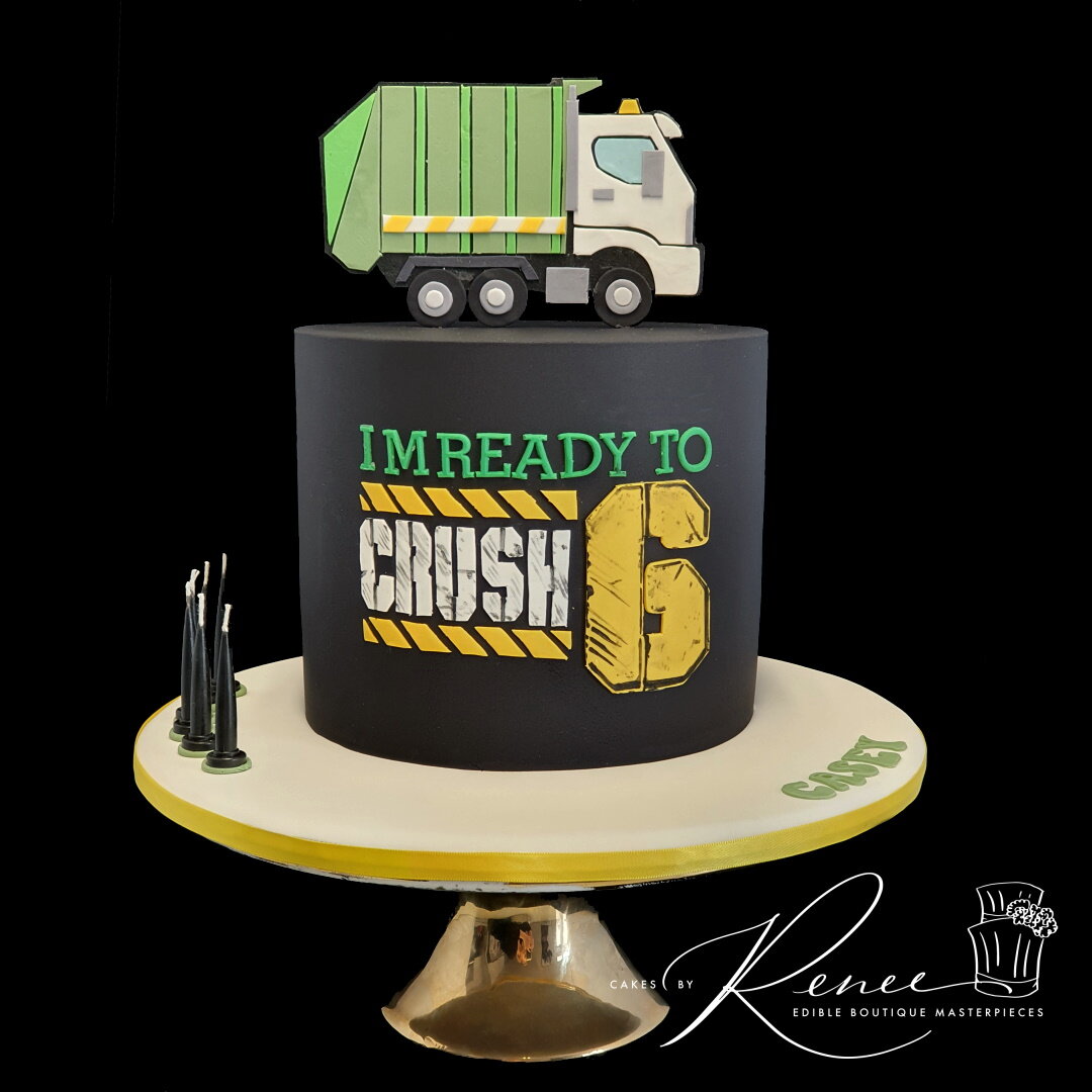 Ready to Crush birthday cake rubbish truck