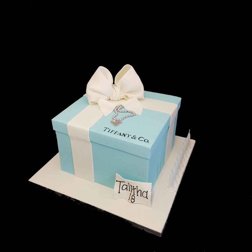designer jewelery birthday cake gift box