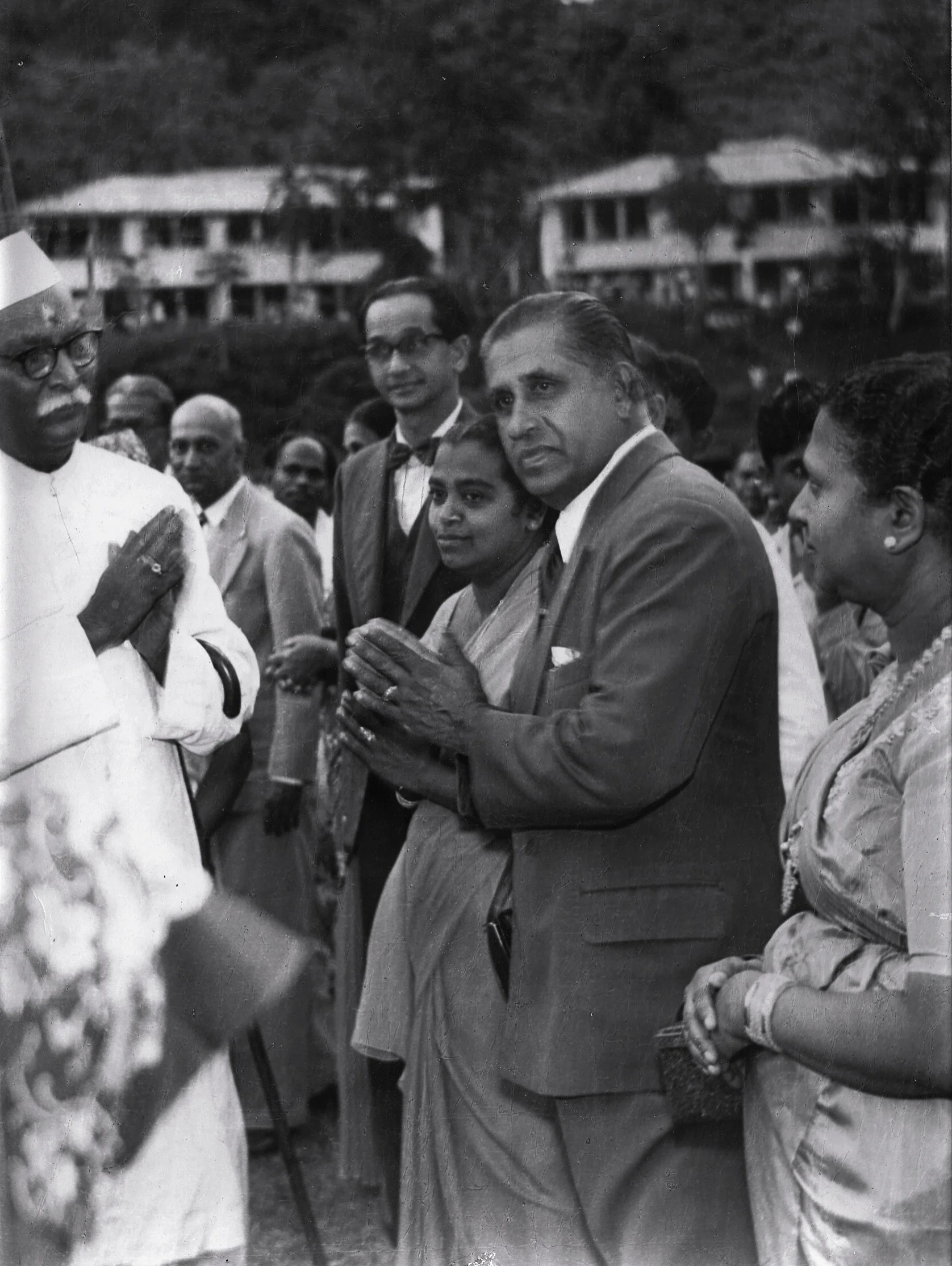 H.B. Udurawana with His Excellency Rajendra Prasad, the first President of India
