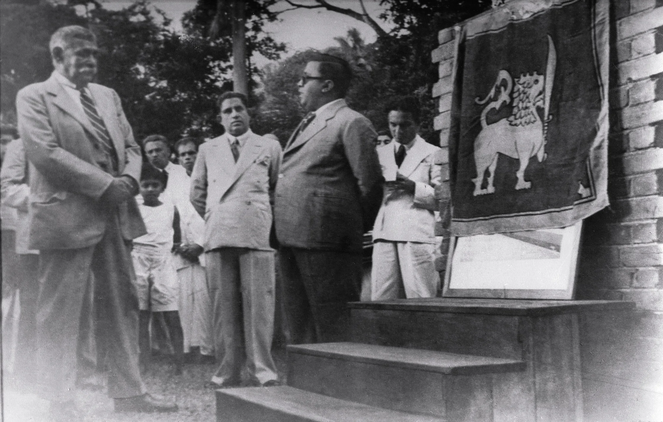 H.B. Udurawana with His Excellency D.S. Senanayake, the first Prime Minister of Sri Lanka