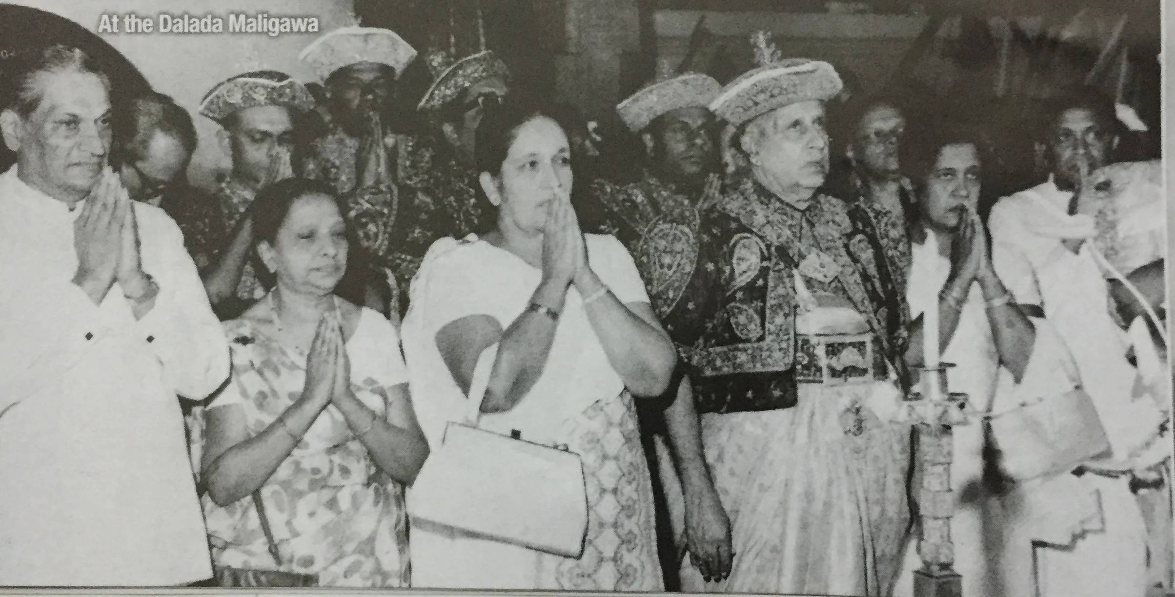 H.B. Udurawana with Her Excellency Sirimavo Bandaranaike, the Prime Minister of Sri Lanka and the modern world's first female head of government.