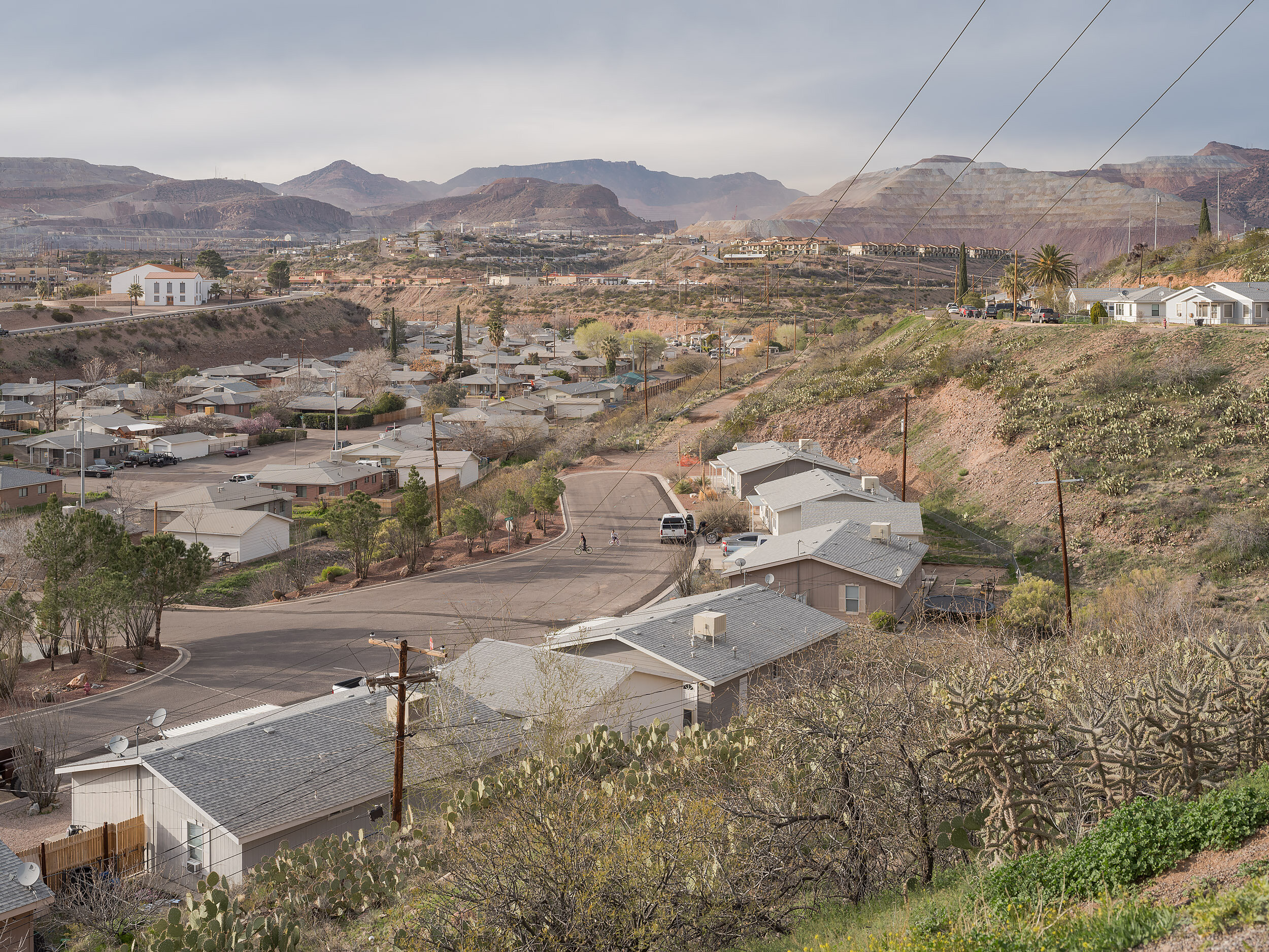 The end of Wildcat Drive, "Down in the hole" section of Freeport-McMoran Morenci Housing