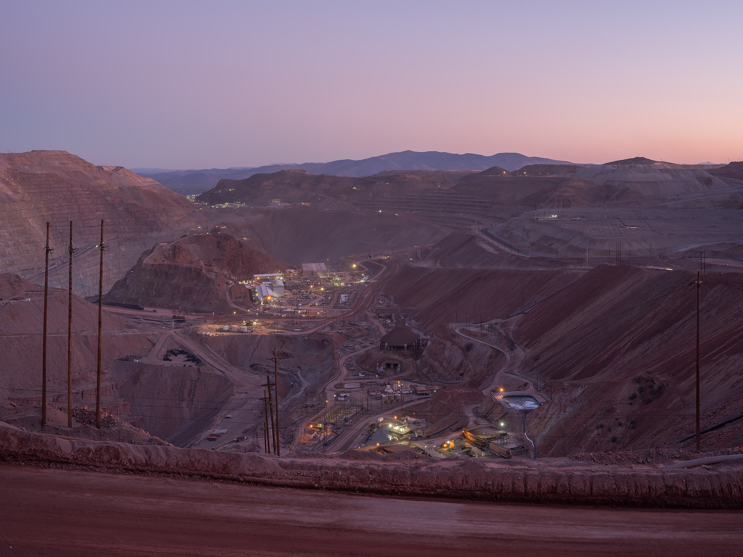 Pit of the Morenci Mine from US-191