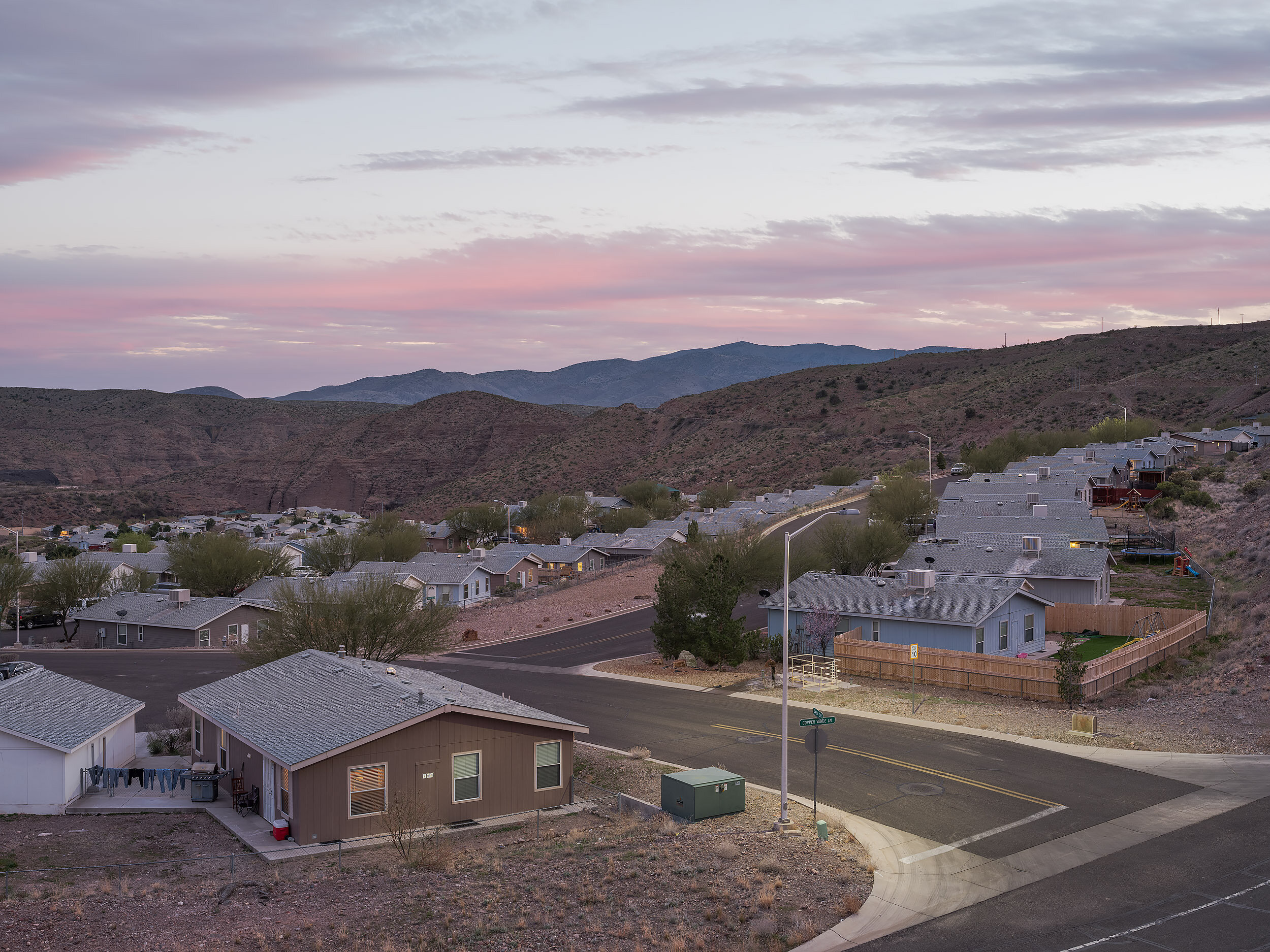 Freeport-McMoran Morenci Housing- intersection of Copper Verde Lane and Shannon Road