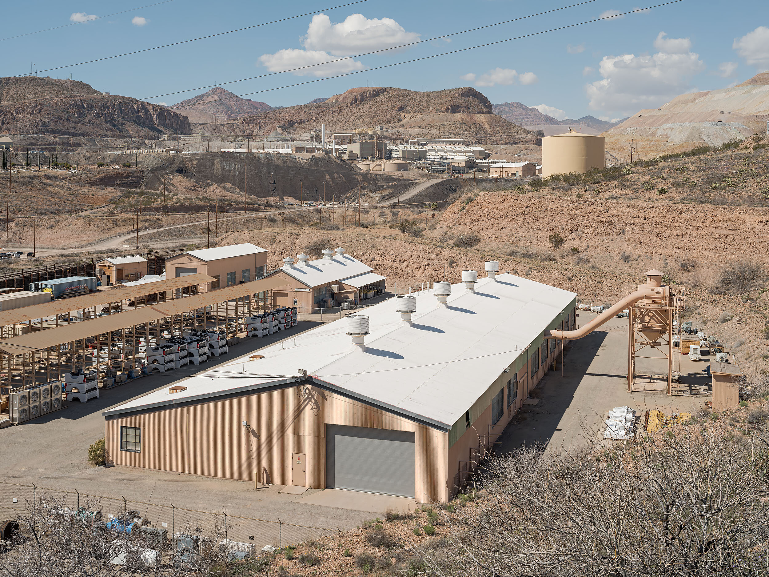 Copper concentrating plant of the Freeport-McMoRan mining cooperation.
