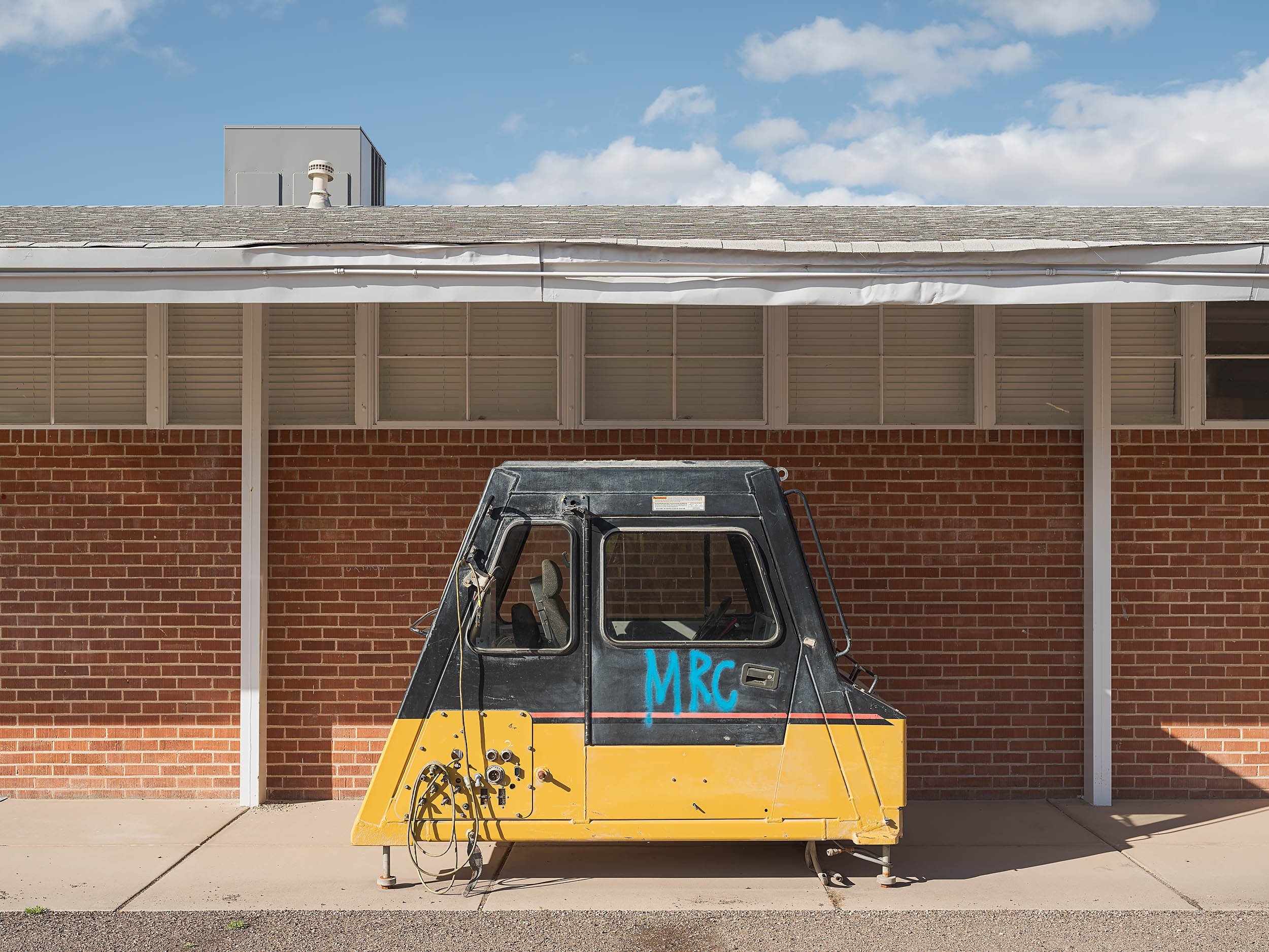  Haul truck cab at the Freeport-McMoRan training facility. 