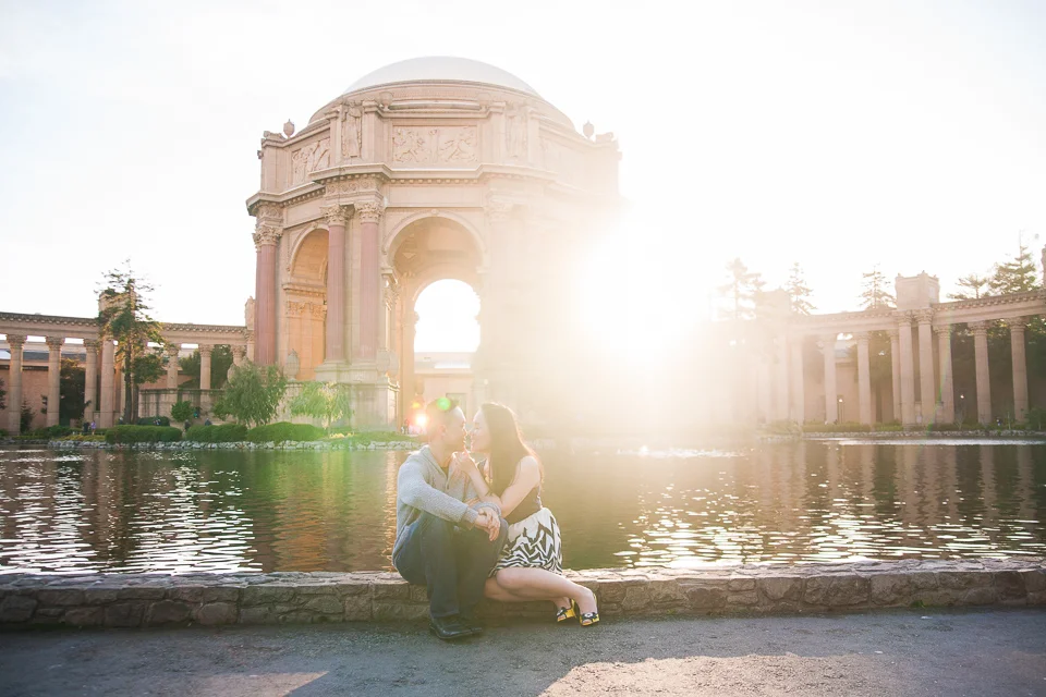 Palace of Fine Arts / China Beach Engagement: Stephanie & Victor