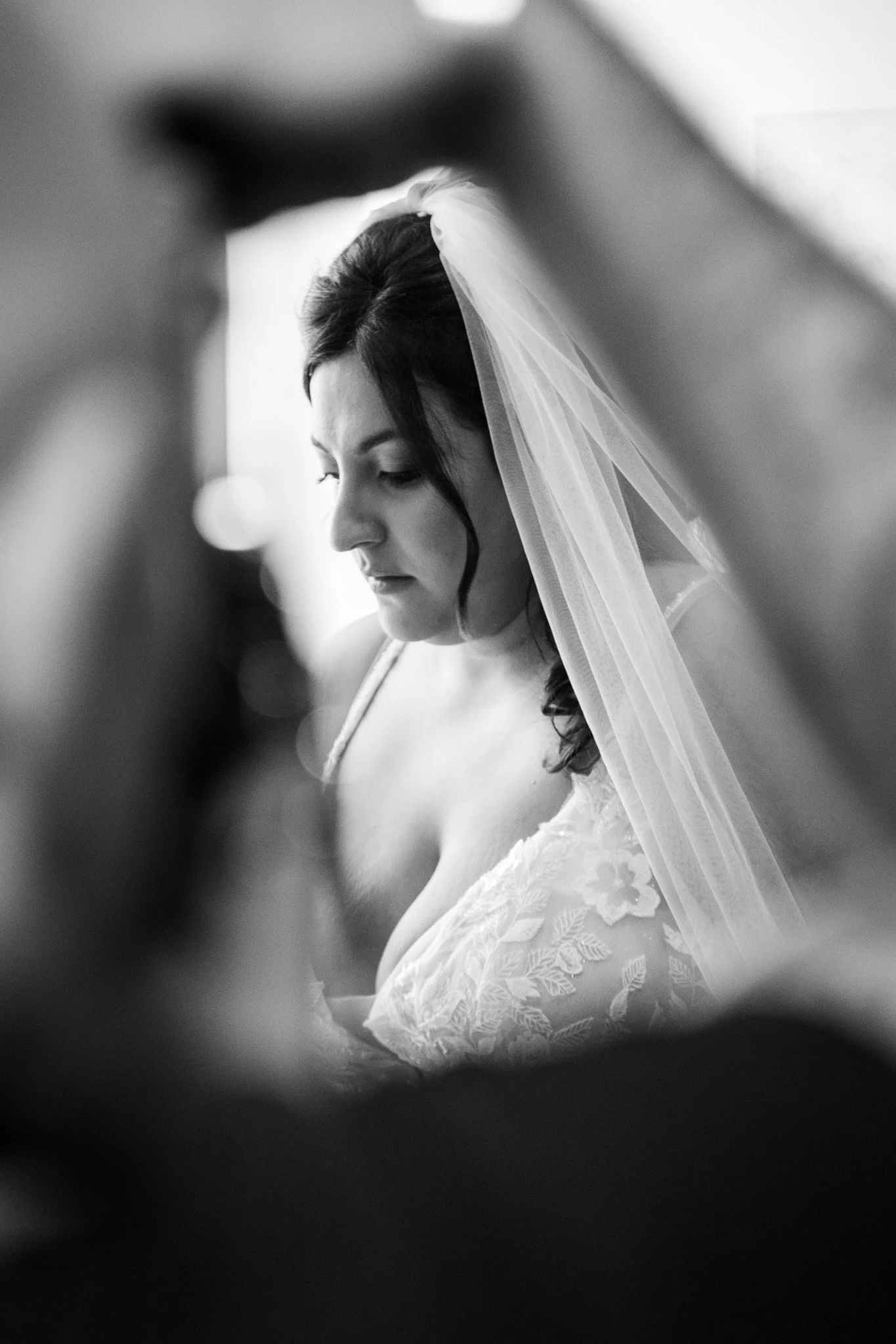 Candid wedding photo from Rob and Steph's Montreal wedding