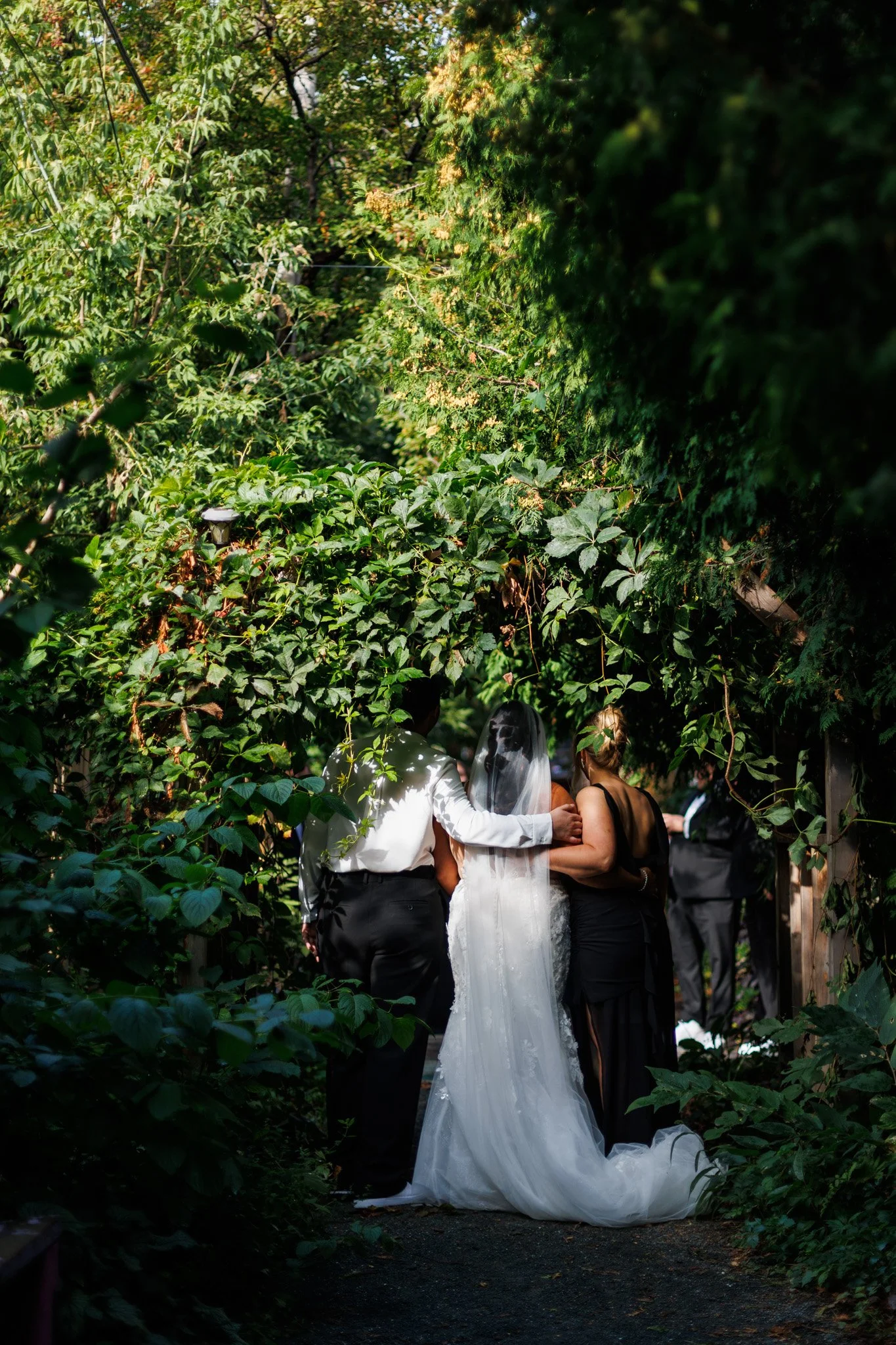 Candid wedding photo from Rob and Steph's Montreal wedding