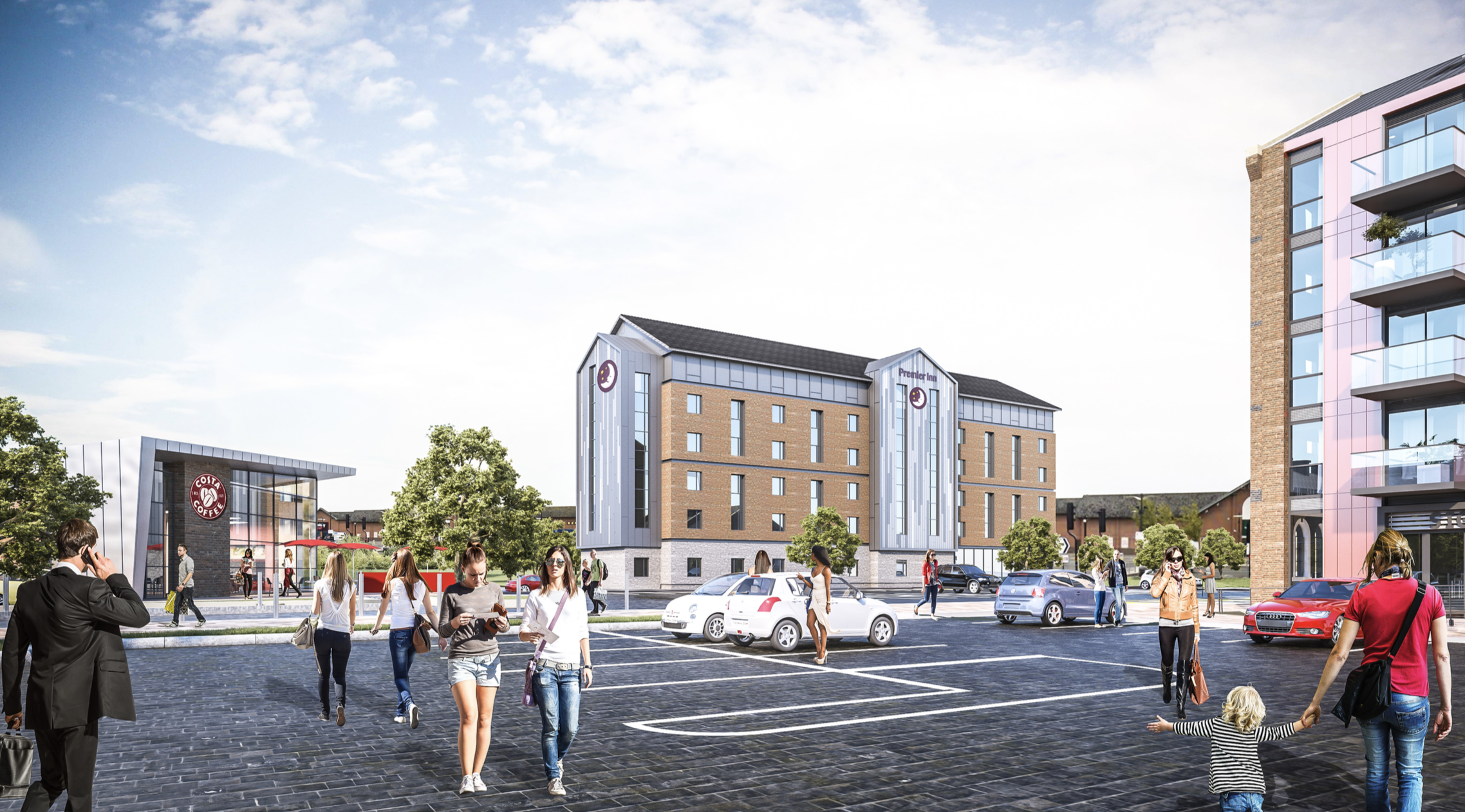 HOTEL - DEVELOPMENT - ACQUISITION Premier Inn Hotel - Pre Let Forward Funding 104 Bed Hotel with Ground Floor Restaurant & Costa Coffee Client: Private Investor Vendor/Developer: Merchant/Rokeby Price: Circa £11m