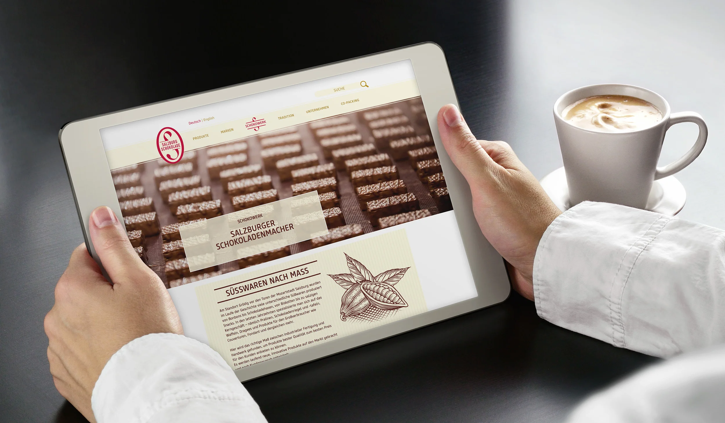 Salzburg Schokolade: Web-Design