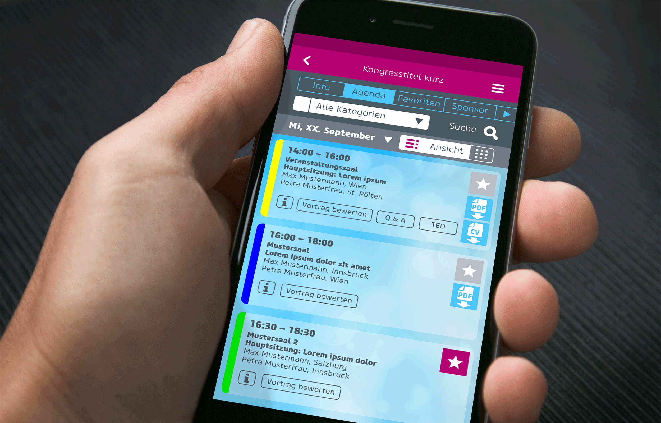 medwhizz: Congress App-Design