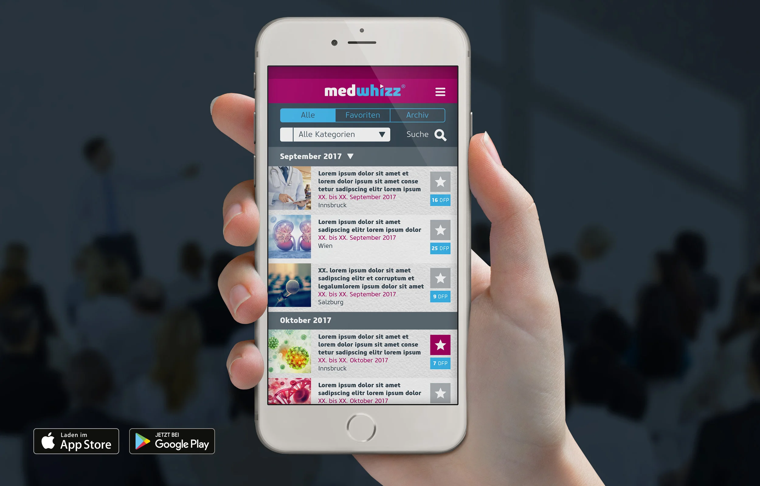 medwhizz: Congress App-Design
