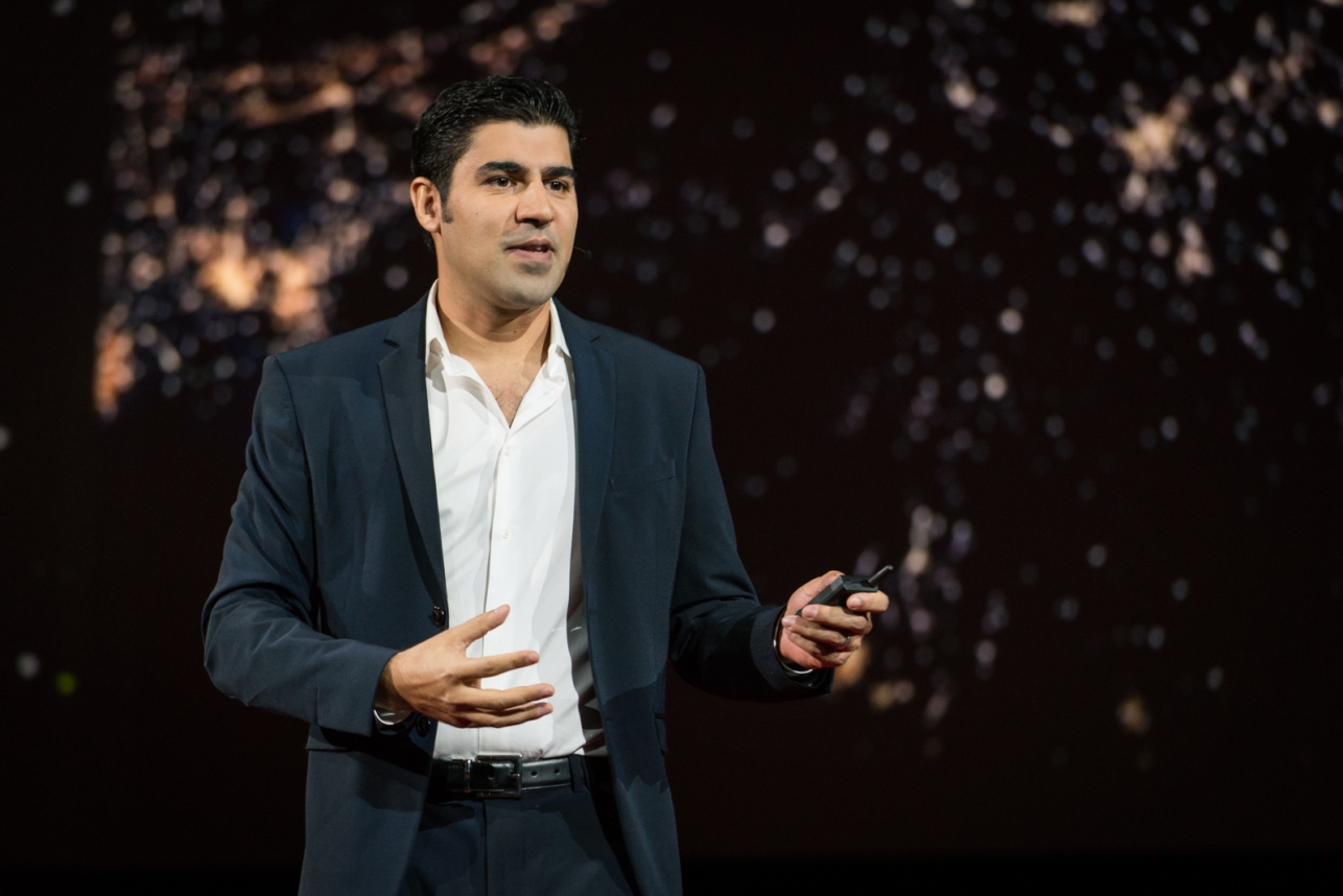 Parag Khanna speaks at TED2016 – Dream, February 15-19, 2016, Vancouver Convention Center, Vancouver, Canada. Photo: Bret Hartman / TED