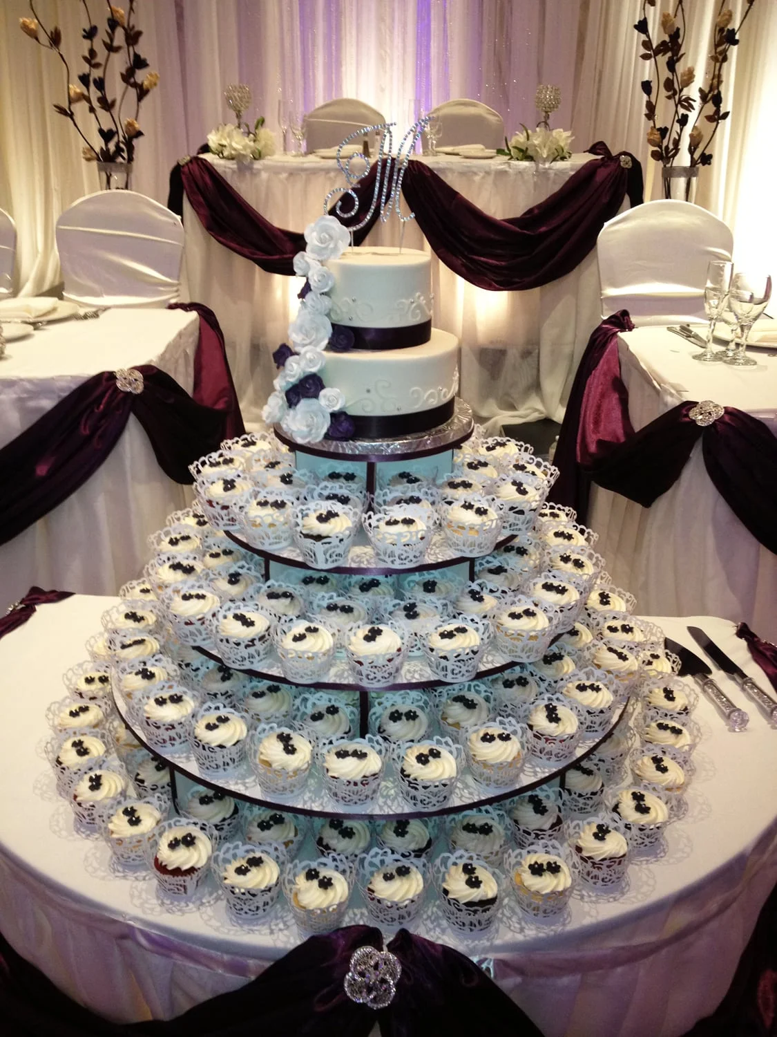 2-Tier Topped Cupcake Tree