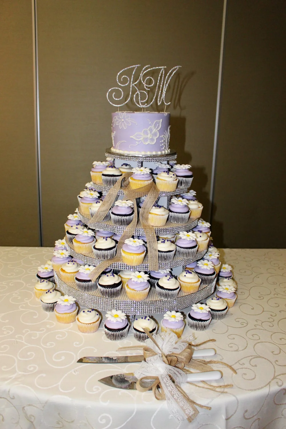 Purple Brushed Embroidery