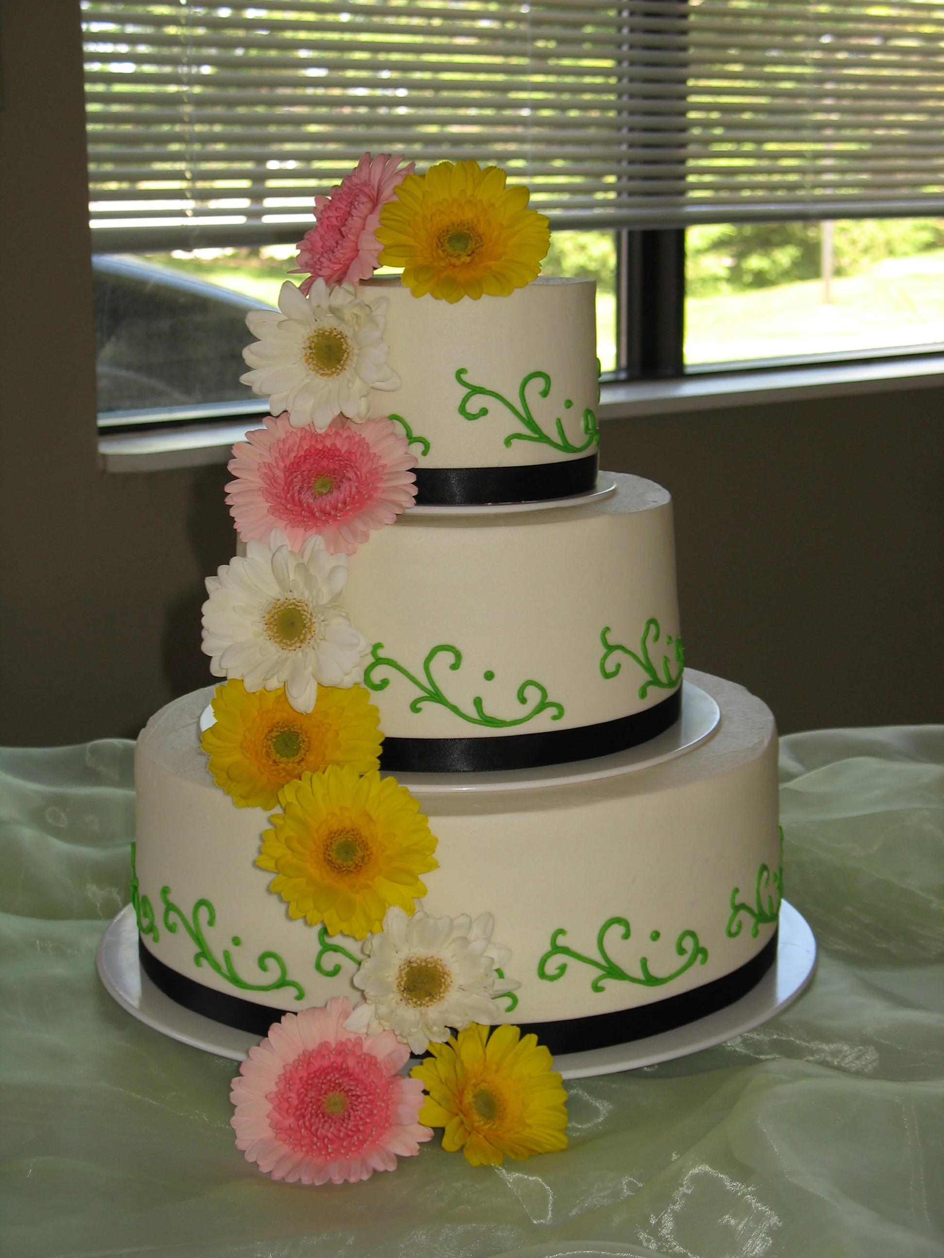 Gerberas With Single Scroll