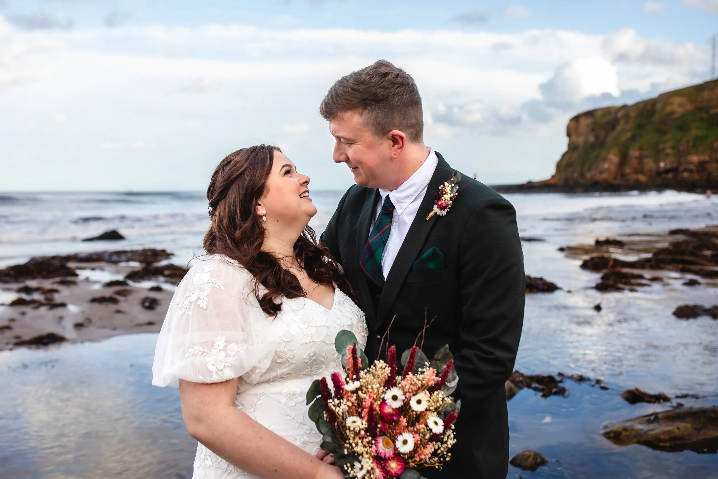 Shannon &amp; Callum's Coastal Wedding. King Edward's Bay &amp; Marvel Hall, Whitley Bay