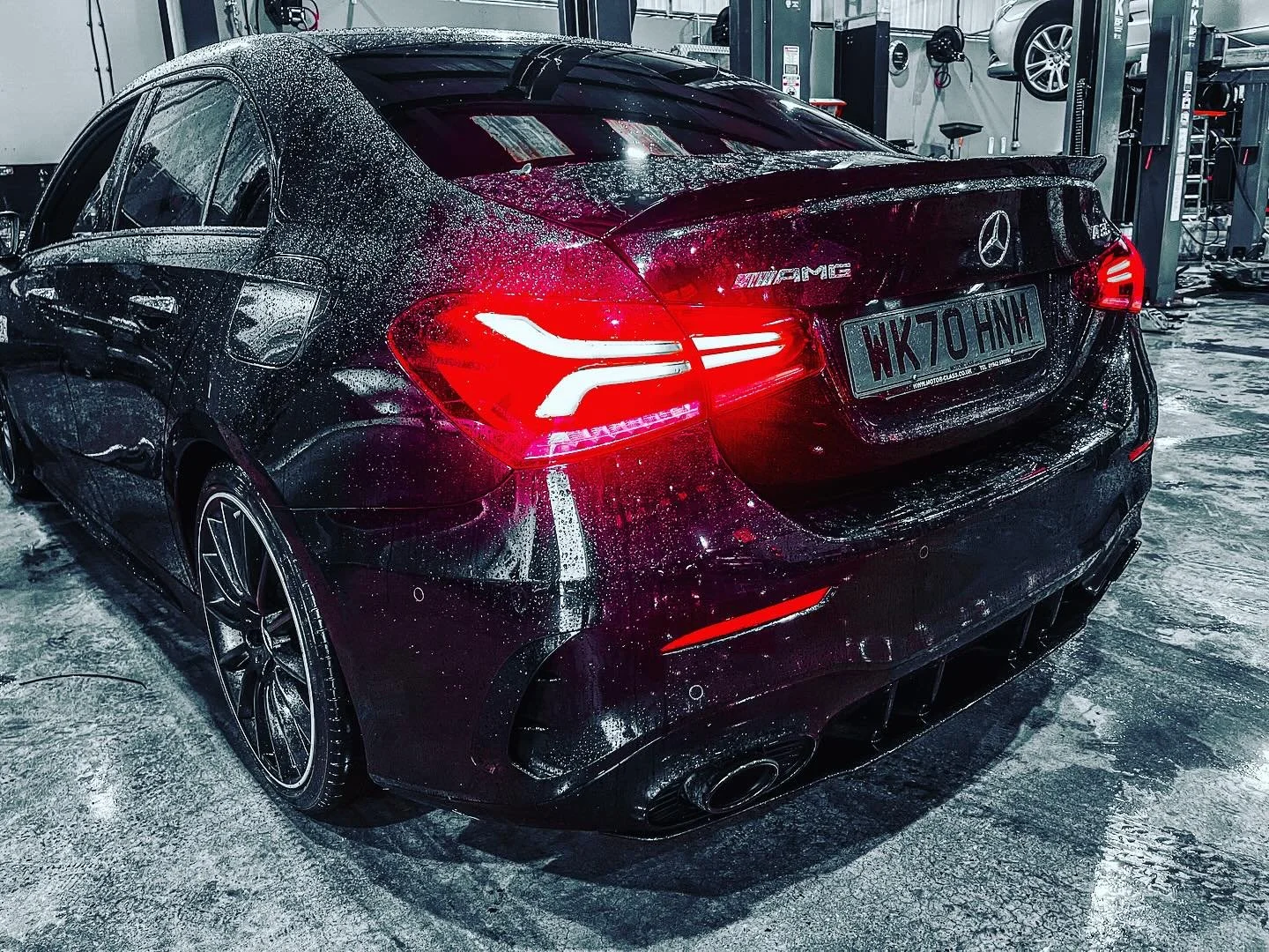 Beautiful A35 AMG saloon in for some work. Seeing a lot of these 35AMG, very nice &amp; quick little daily drivers, that are not quite as focused or harsh on UK roads as the 45AMG can be. Mercedes competition to the Golf R and S3.