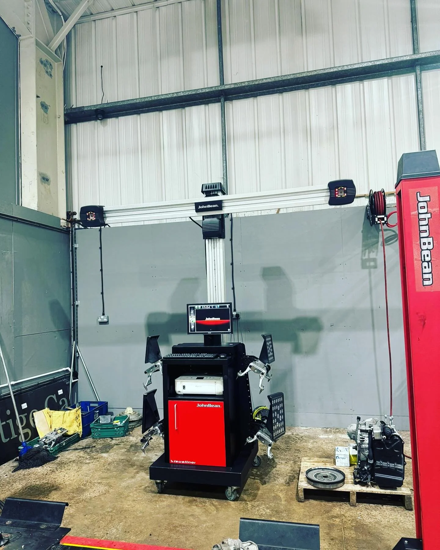 Selling our John Bean alignment system if anyone is interested. Served us well and still working perfect. Contact Shane on 01925 653 050 for info