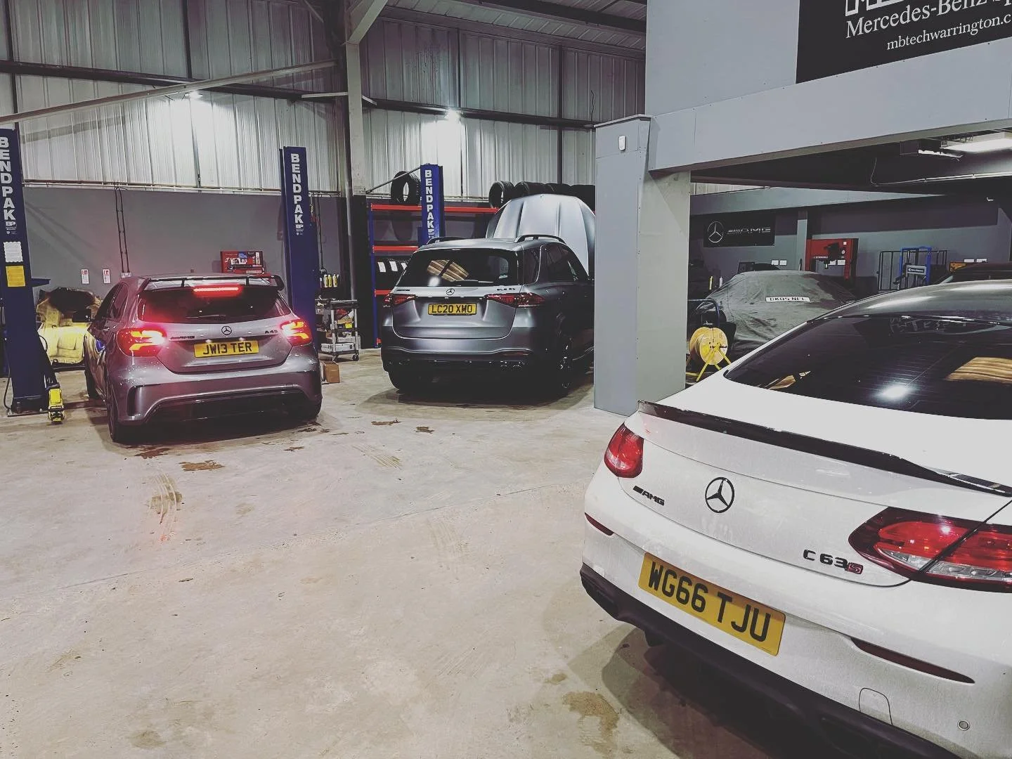 A few AMG&rsquo;s in the shop today. #amgspecialists.