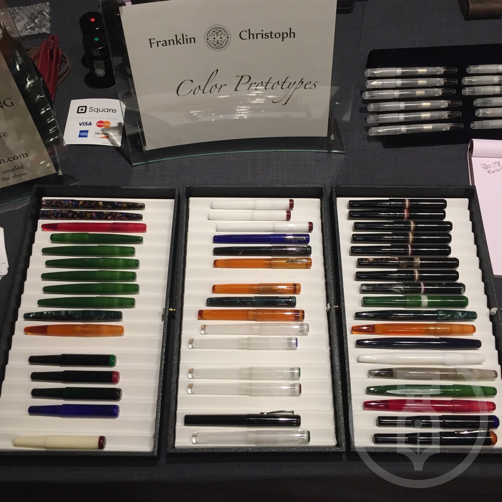 Franklin-Christoph Prototype tray is something to look for at every show.