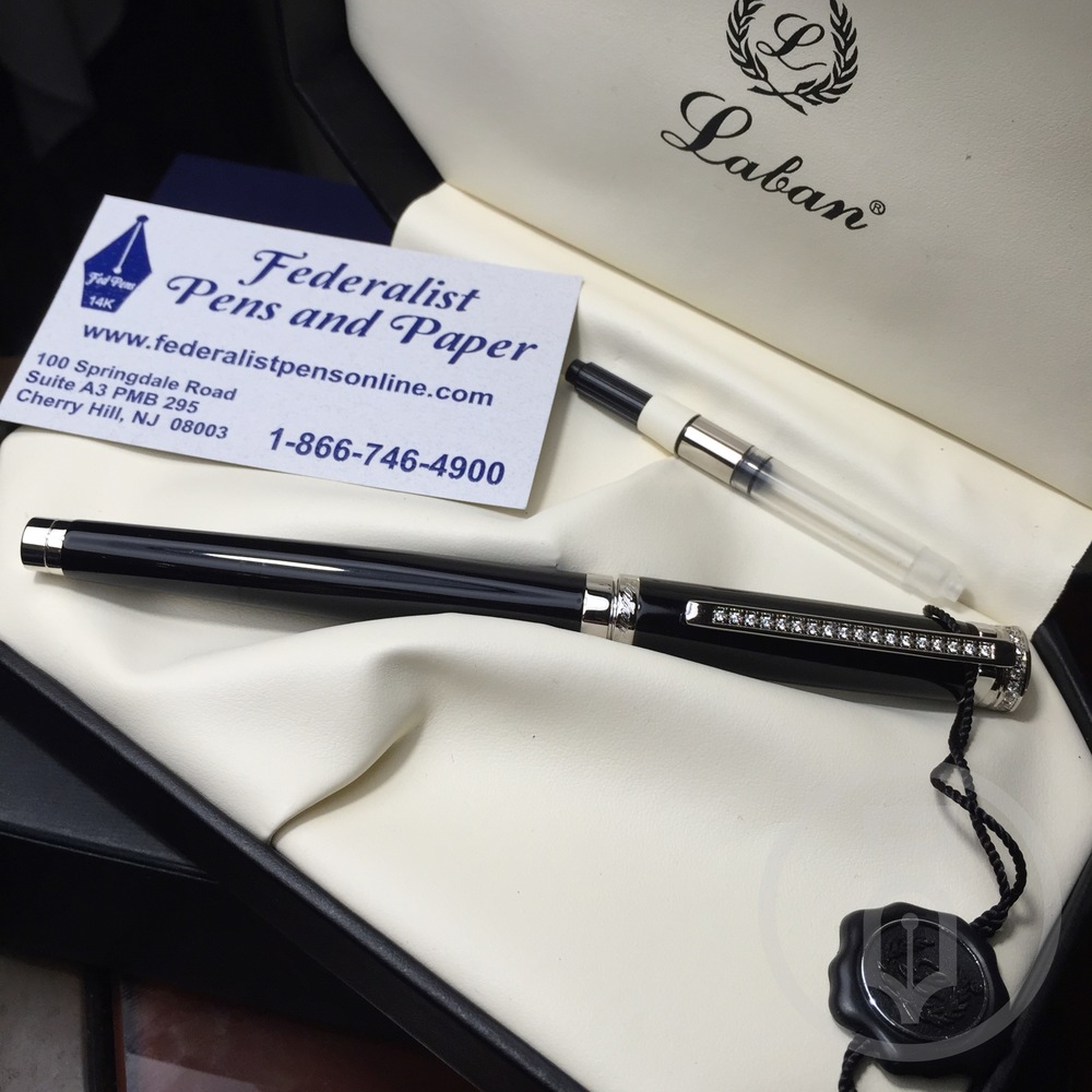 Close up of the Laban "Elegant" for raffle from Federalist Pens