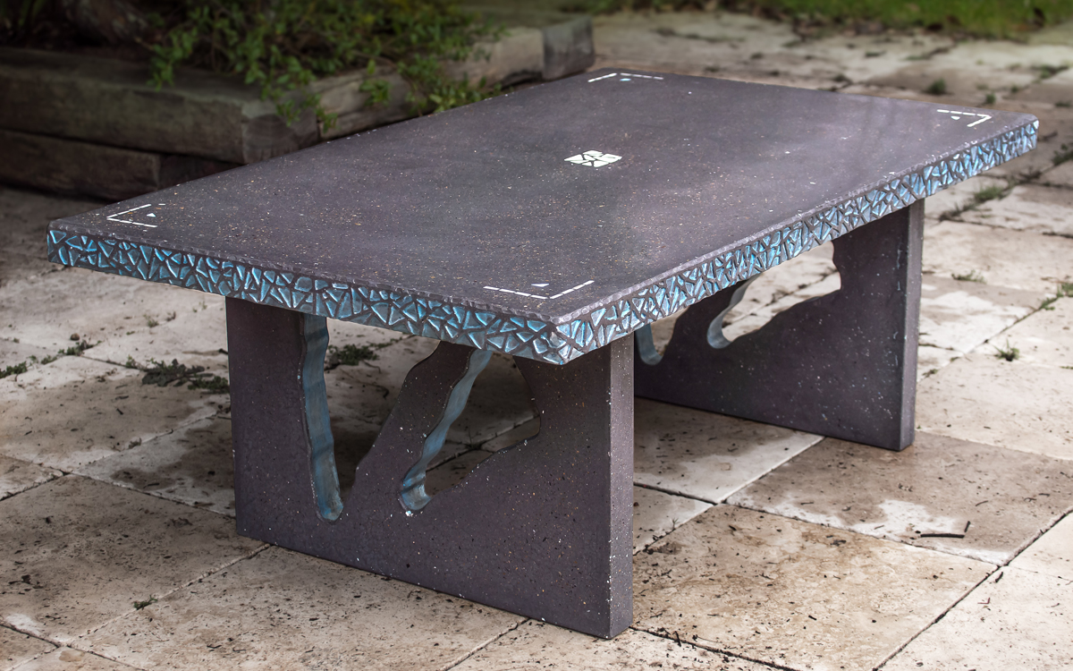 custom concrete coffee table