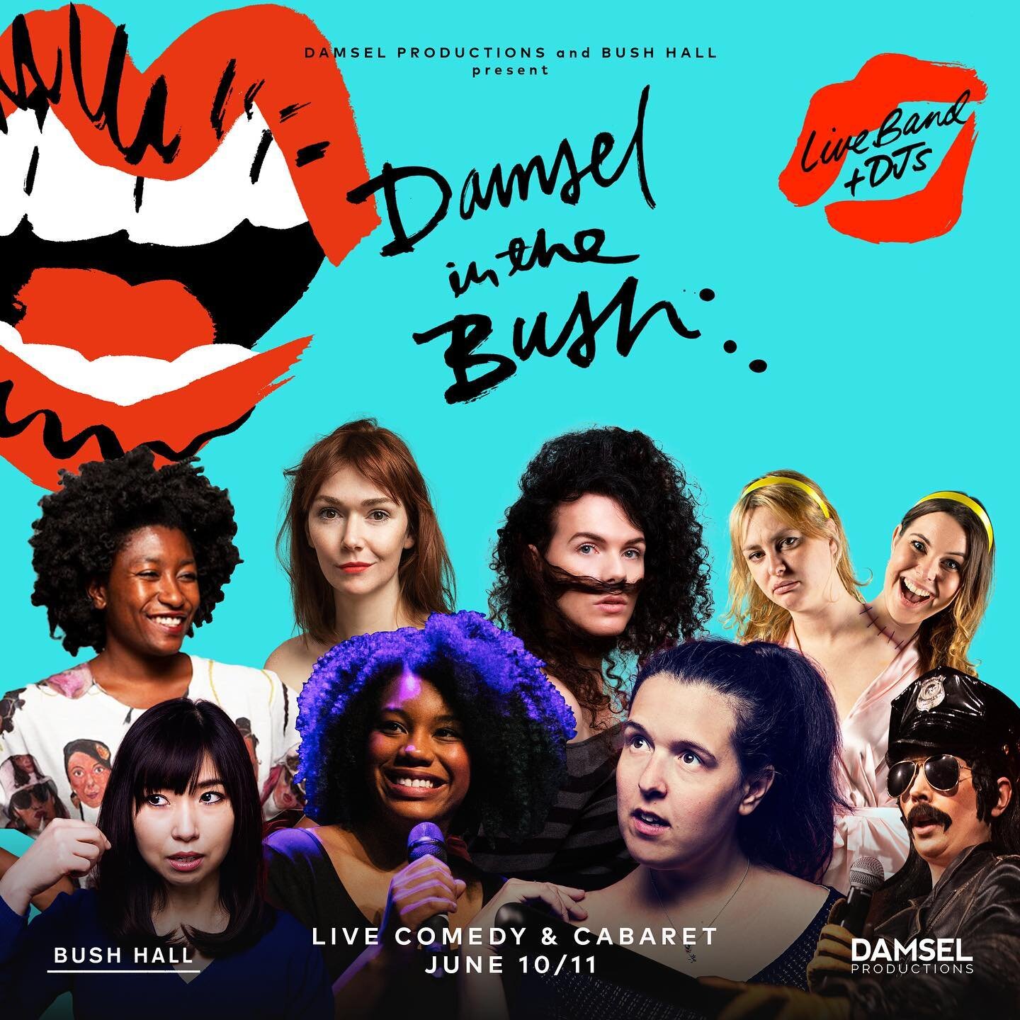 🚨 SO excited to announce our FULL line-up for DAMSEL IN THE BUSH 🚨 

LIVE at London&rsquo;s @Bushhallmusic 

@sophiedukebox @josierones @Talldarkfriend @bulmstweets @pecsdrag @siblings_comedy @YurikoComedy @elflyons hosted by @kemahbob&nbsp;&nbsp;
