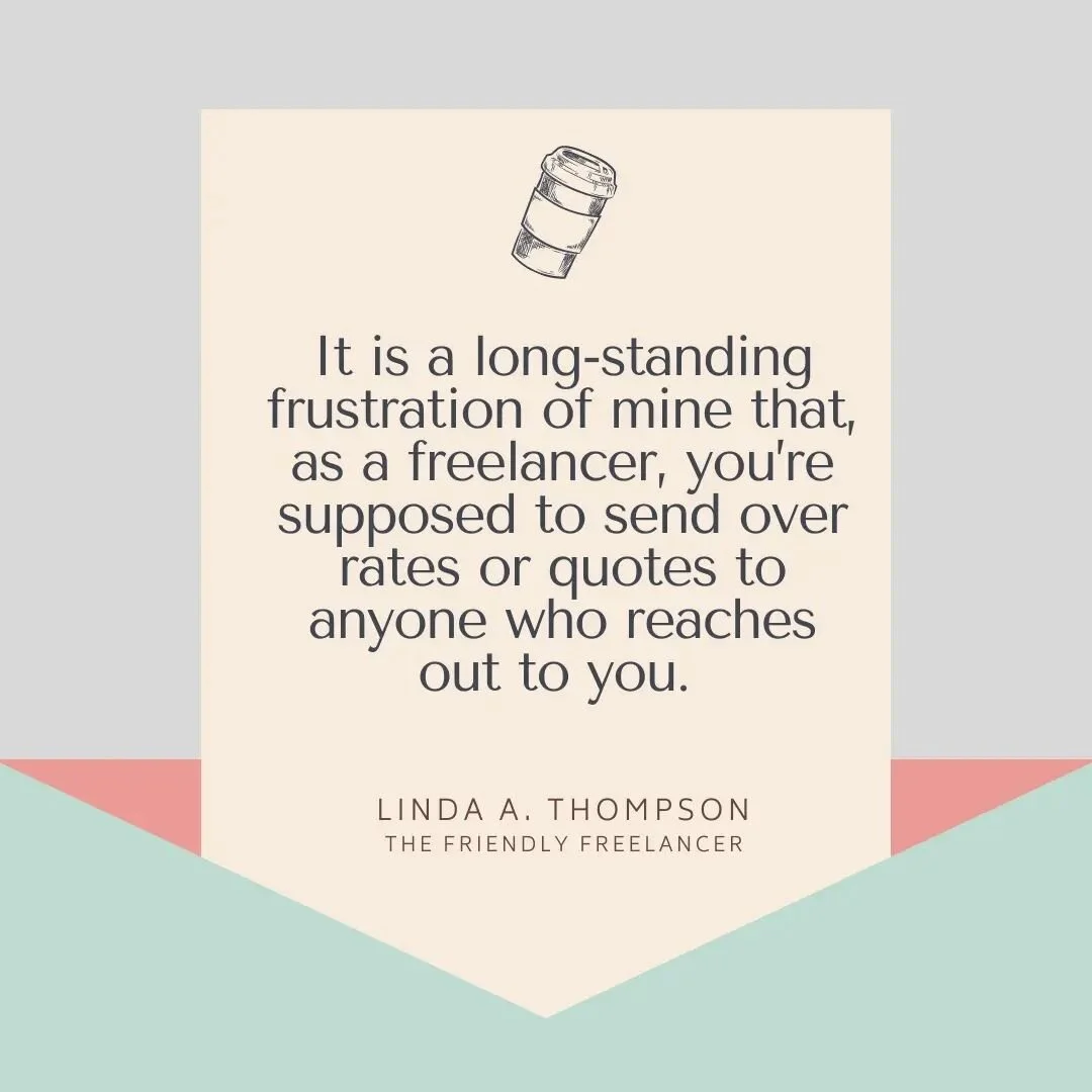 Our most recent newsletter was a bit of a rant on some our frustrations around being asked for price quotes.

Is this you too? And if is, what are your tips to deal with unwanted quote requests?

Link in bio. 👩🏽&zwj;🤝&zwj;👩🏼

#freelancelife&nbsp