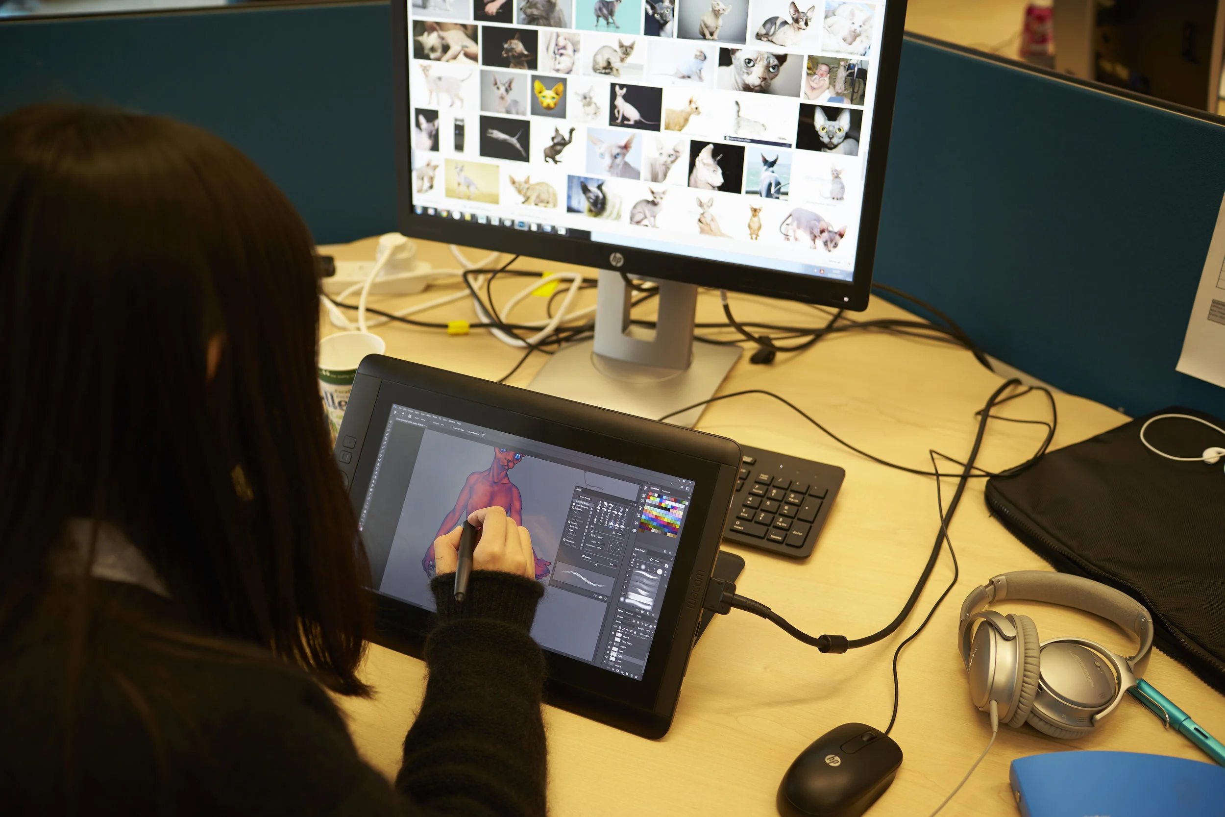 Abertay University Design Student. Credit: Abertay University