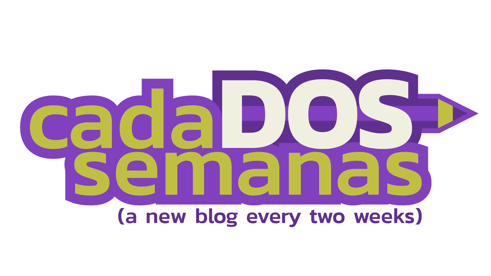 cada dos semanas, a blog post every two weeks.