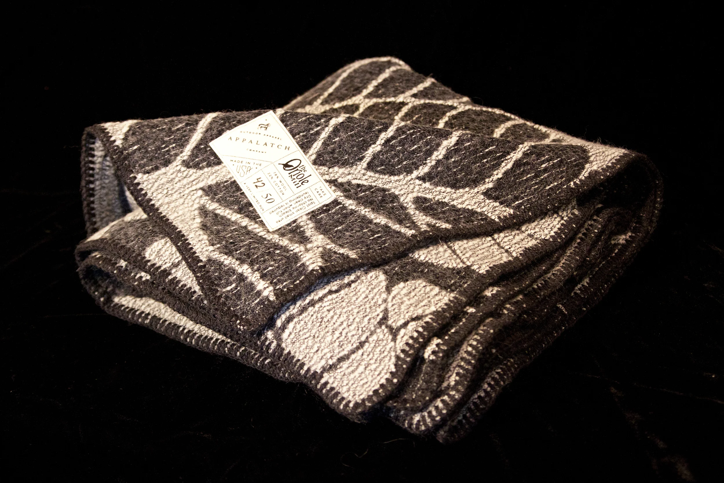 Wool and cotton, made in the USA blanket, limited edition - Appalatch