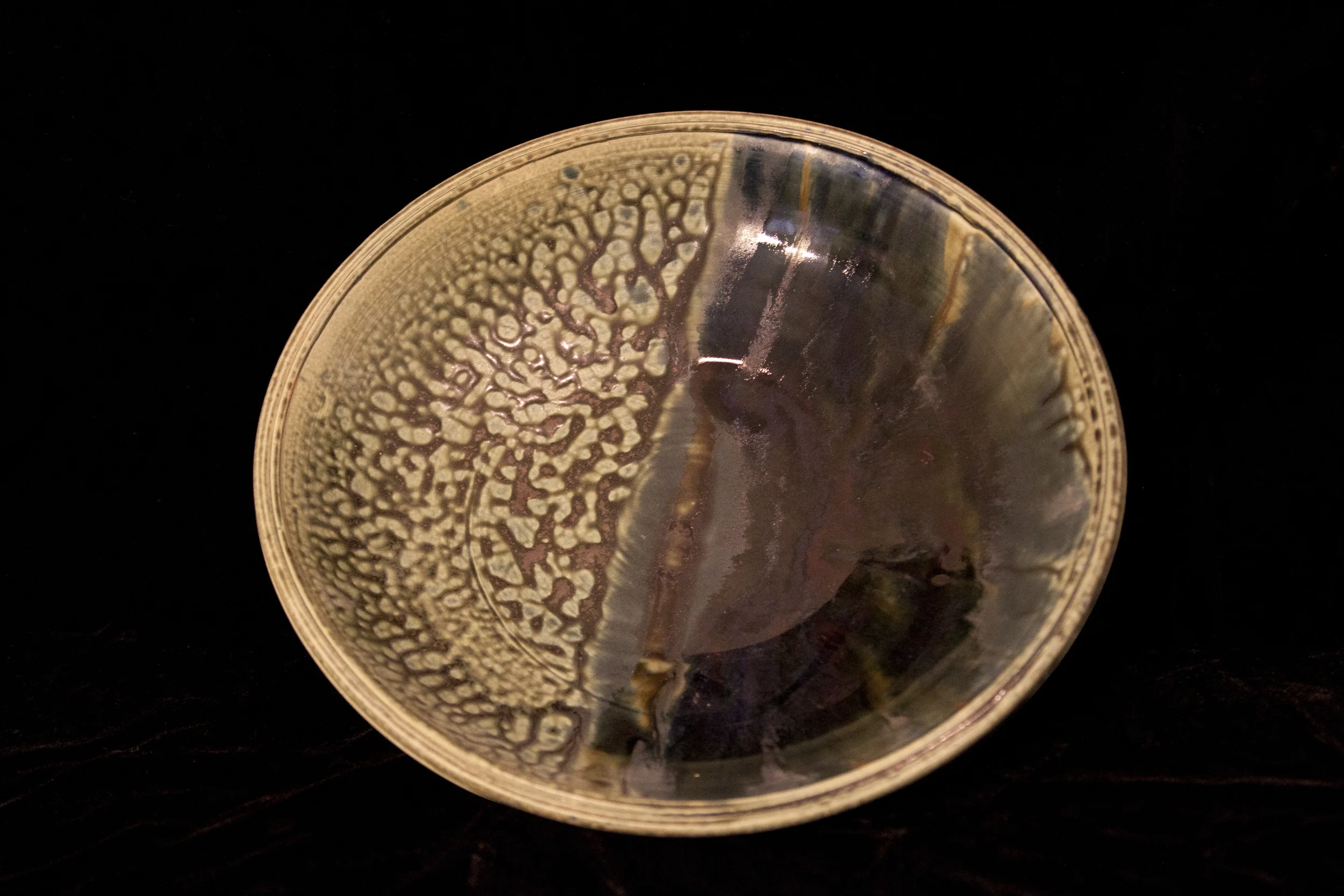 Large peacock serving bowl - Robbie Bell