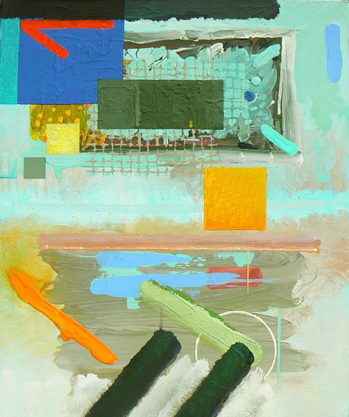 Composition with Orange Block