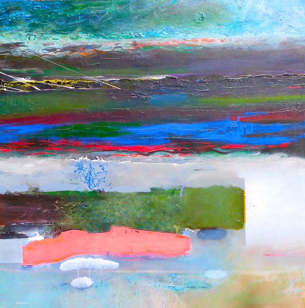 Untitled with Blue Squiggle