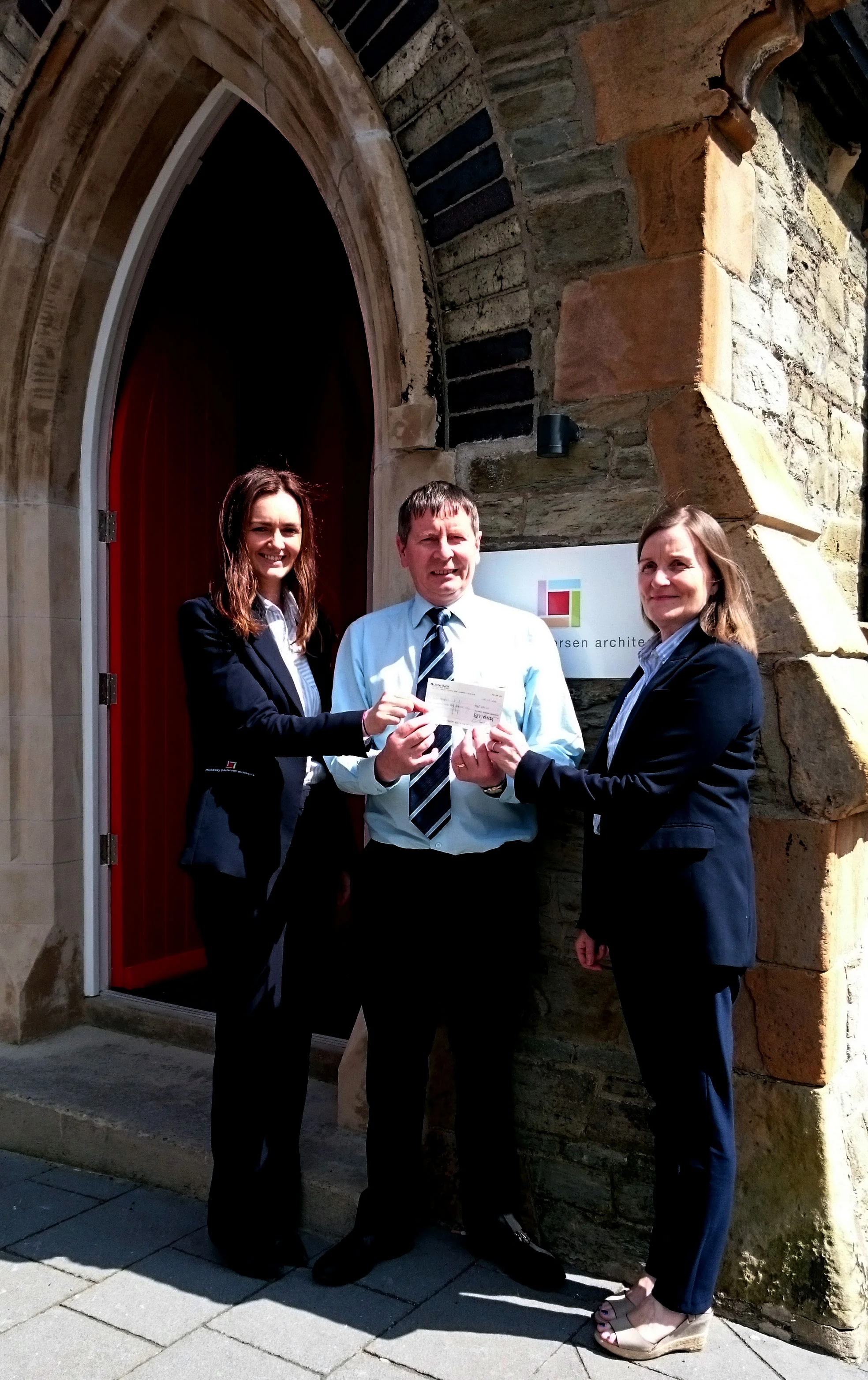 Donations collected for local charity the Foyle Hospice 
