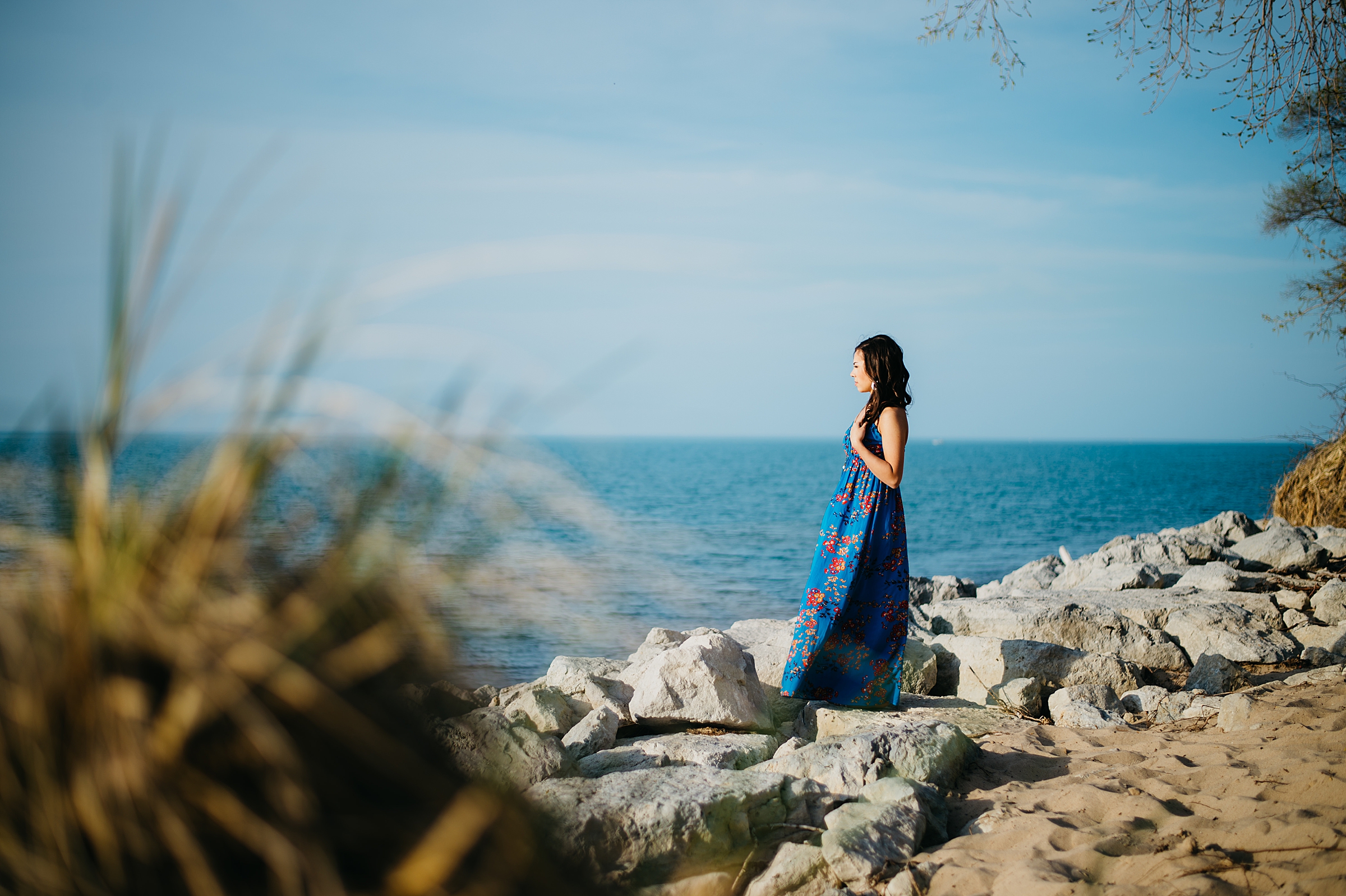 lake michigan senior session