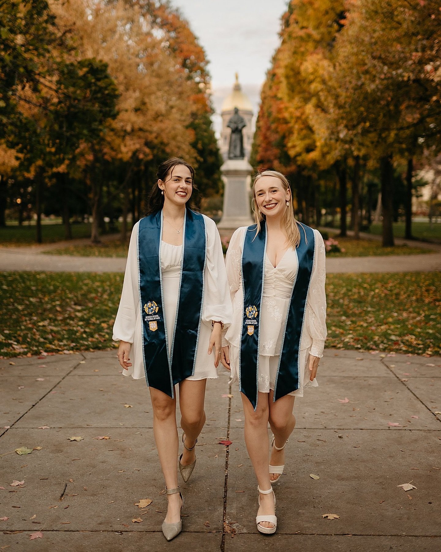 Being so close to the University of @notredame, I get the privilege to meet some pretty incredible young people. I met lovely Nora and Kai a few weeks ago as they&rsquo;re gearing up to graduate from the university! Not only are they kind, beautiful 