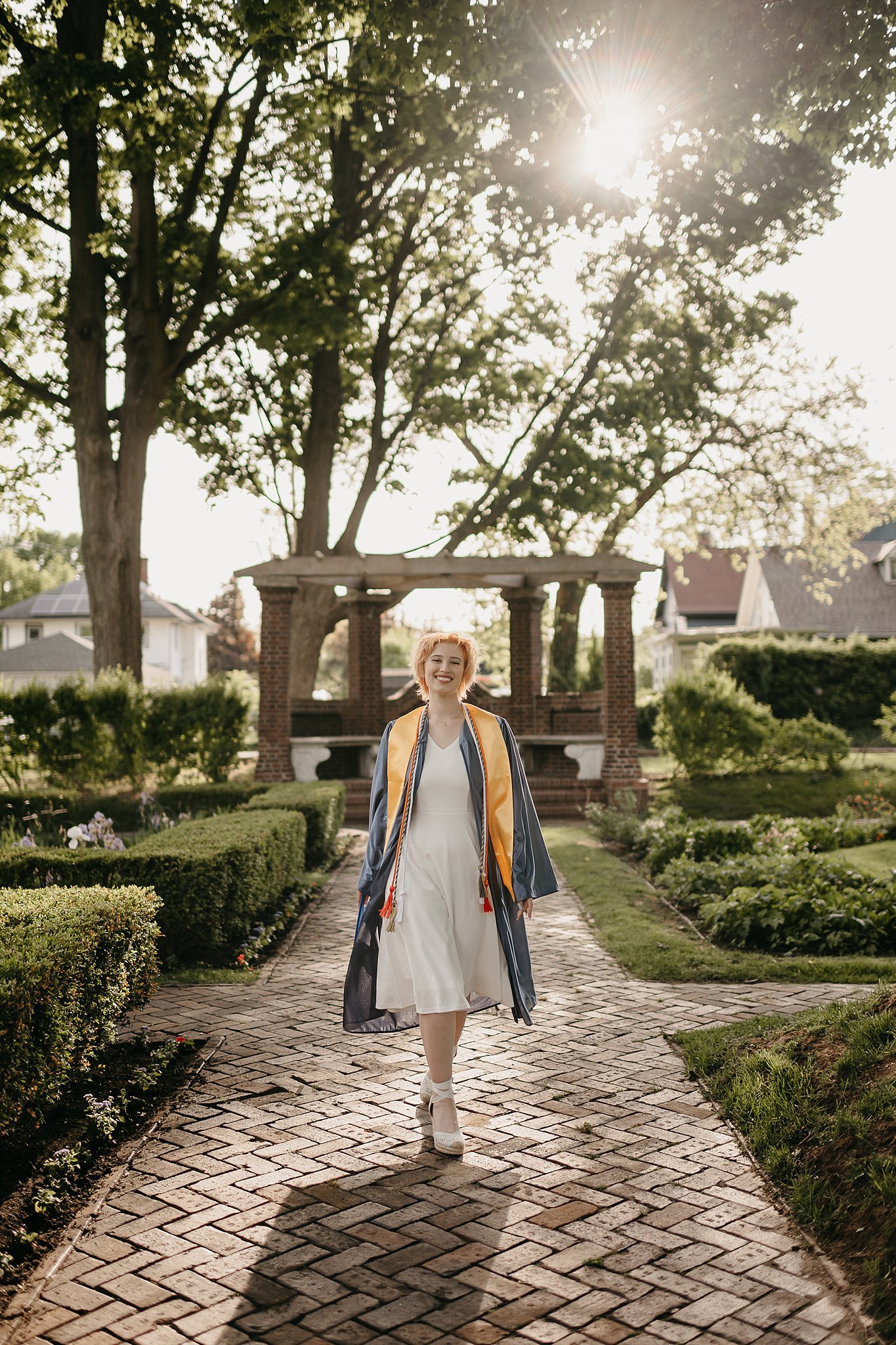 Copshaholm Gardens Senior Photos | Northwest Indiana Senior Portrait Photography | Louis