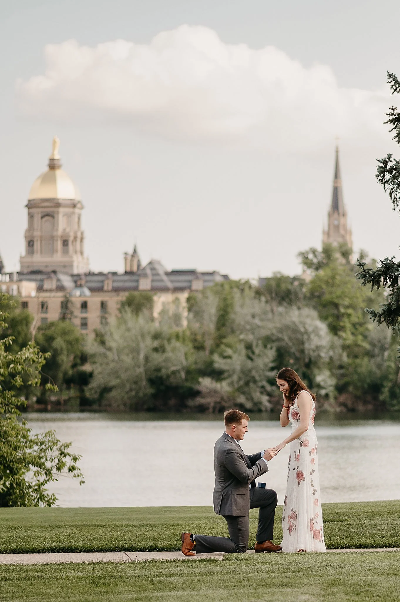 University of Notre Dame Surprise Proposal | Notre Dame, Indiana Couples Photography | Brian &amp; Morgan
