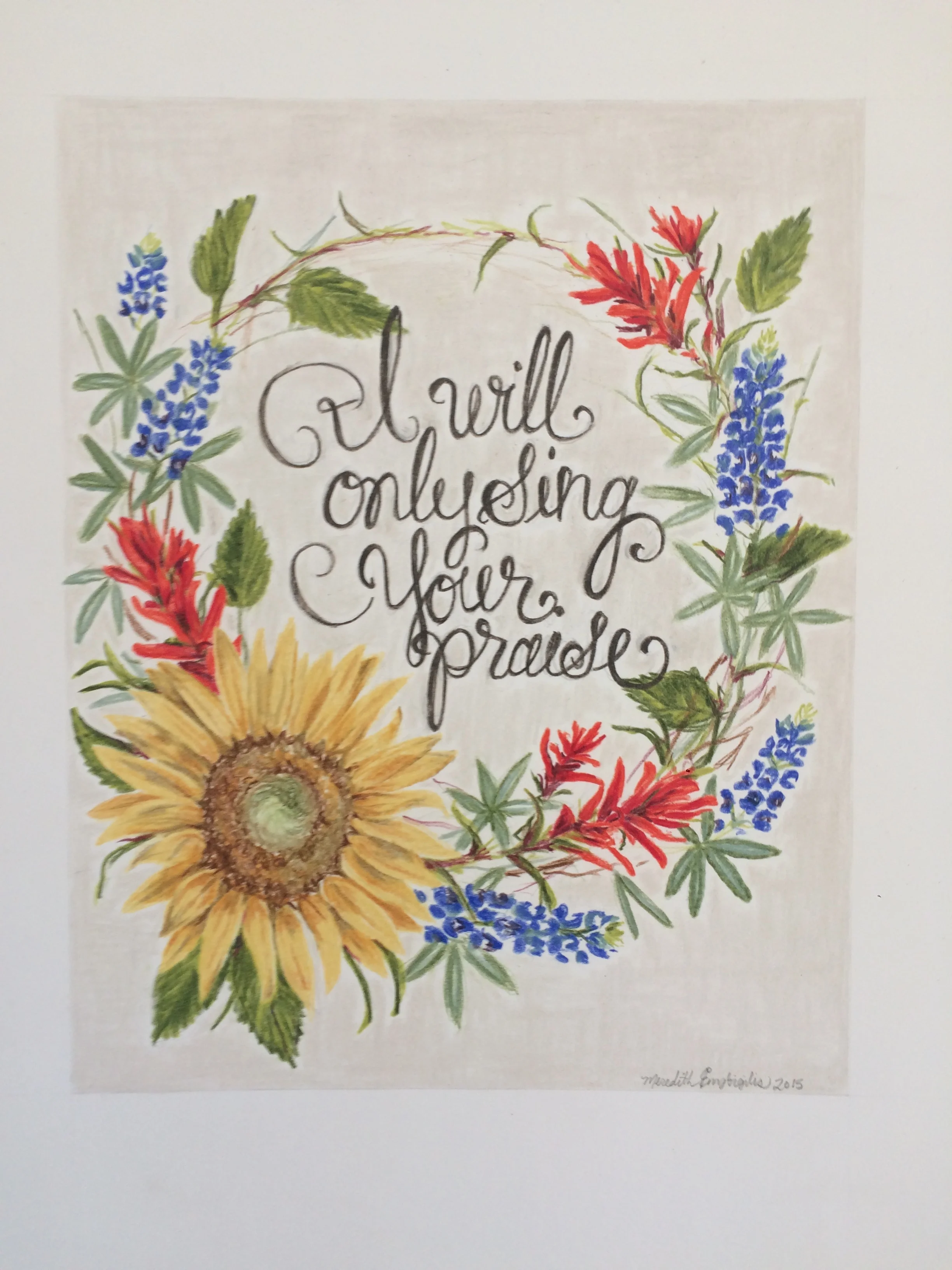 Custom Wreath and Typography