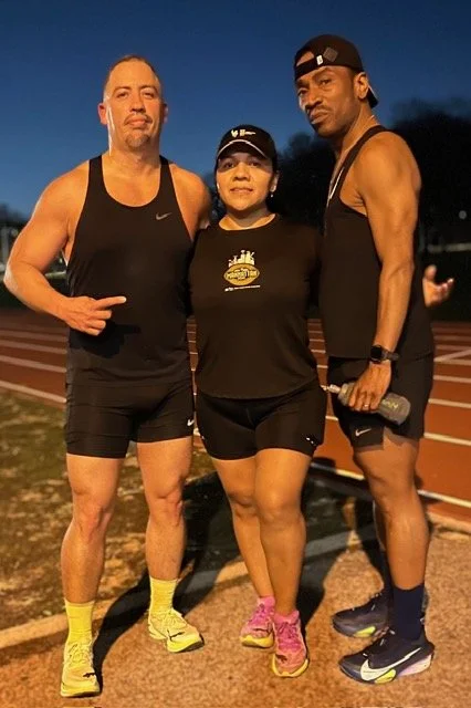 CHARLES WITH COACH OLIVIA &amp; COACH AL