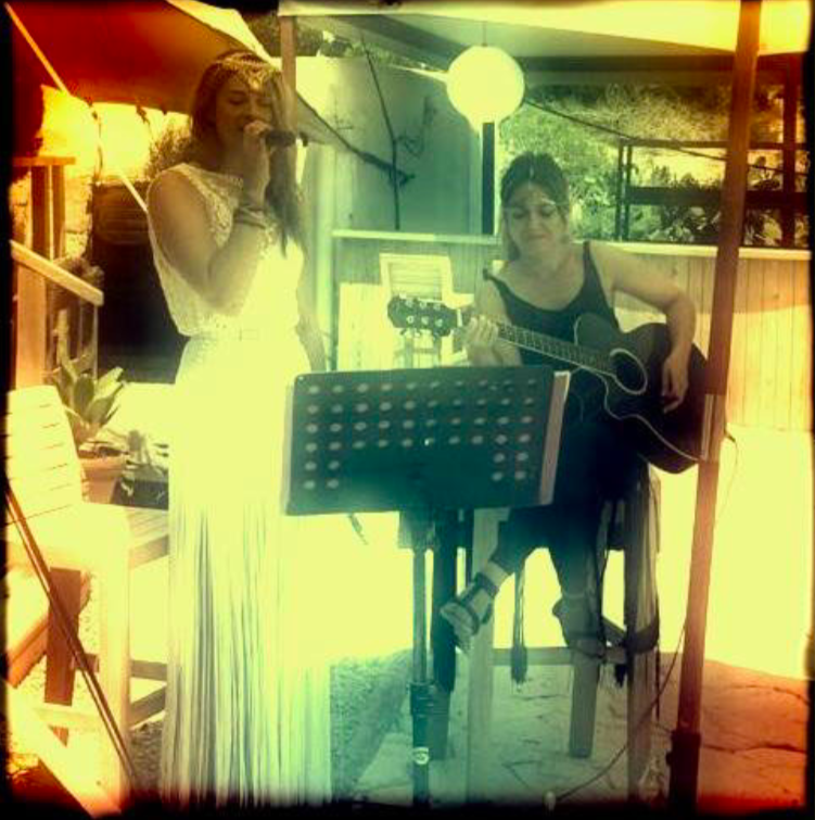 Guitar Duo on the beach at La Escollera Ibiza