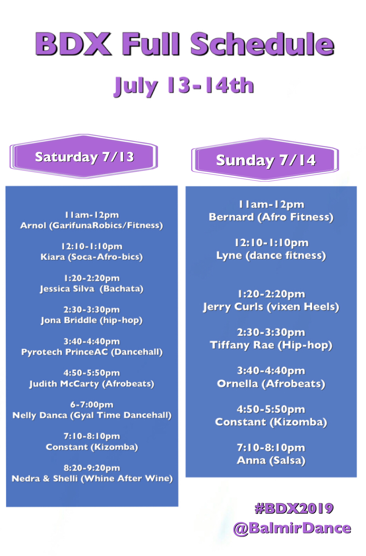 BDX 2019 Schedule Brooklyn NYC Dance Class Intensive July 13 and July 14.jpeg