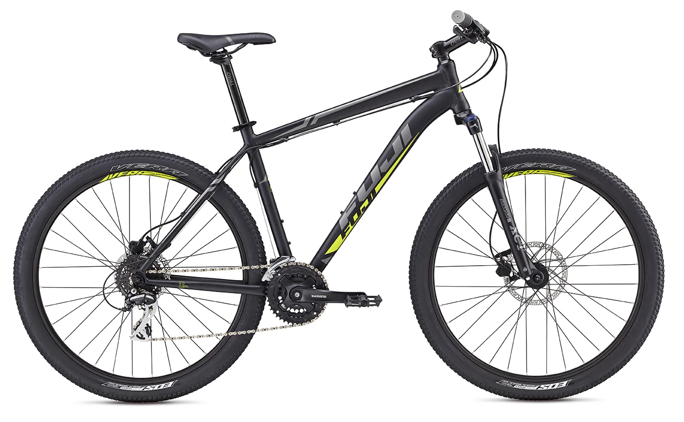 Fuji Nevada 27.5 1.7 The Nevada is designed with trail-ready geometry adapted from Fuji's top-end models. No hype just reliable components on a proven frame built for real-world conditions. Lauded for its versatility, the Nevada can take riders from their first weekend ride to their first mountain bike race.