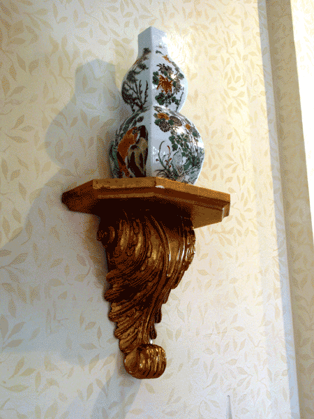 Stenciled Venitian plaster