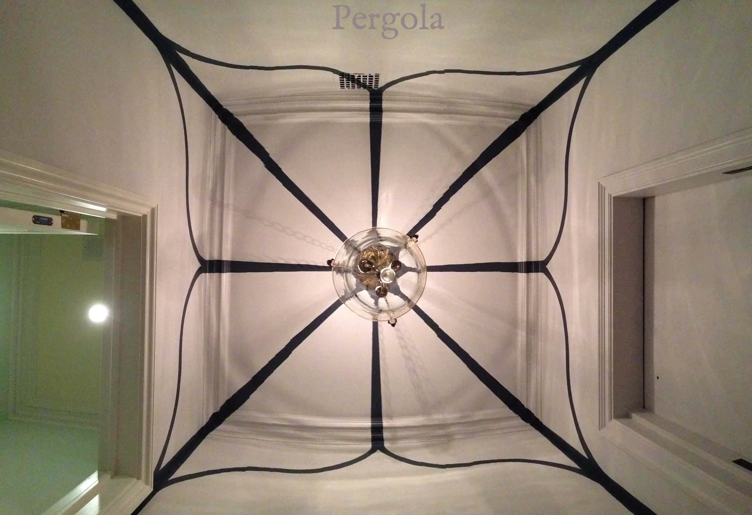 Hand painted pergola